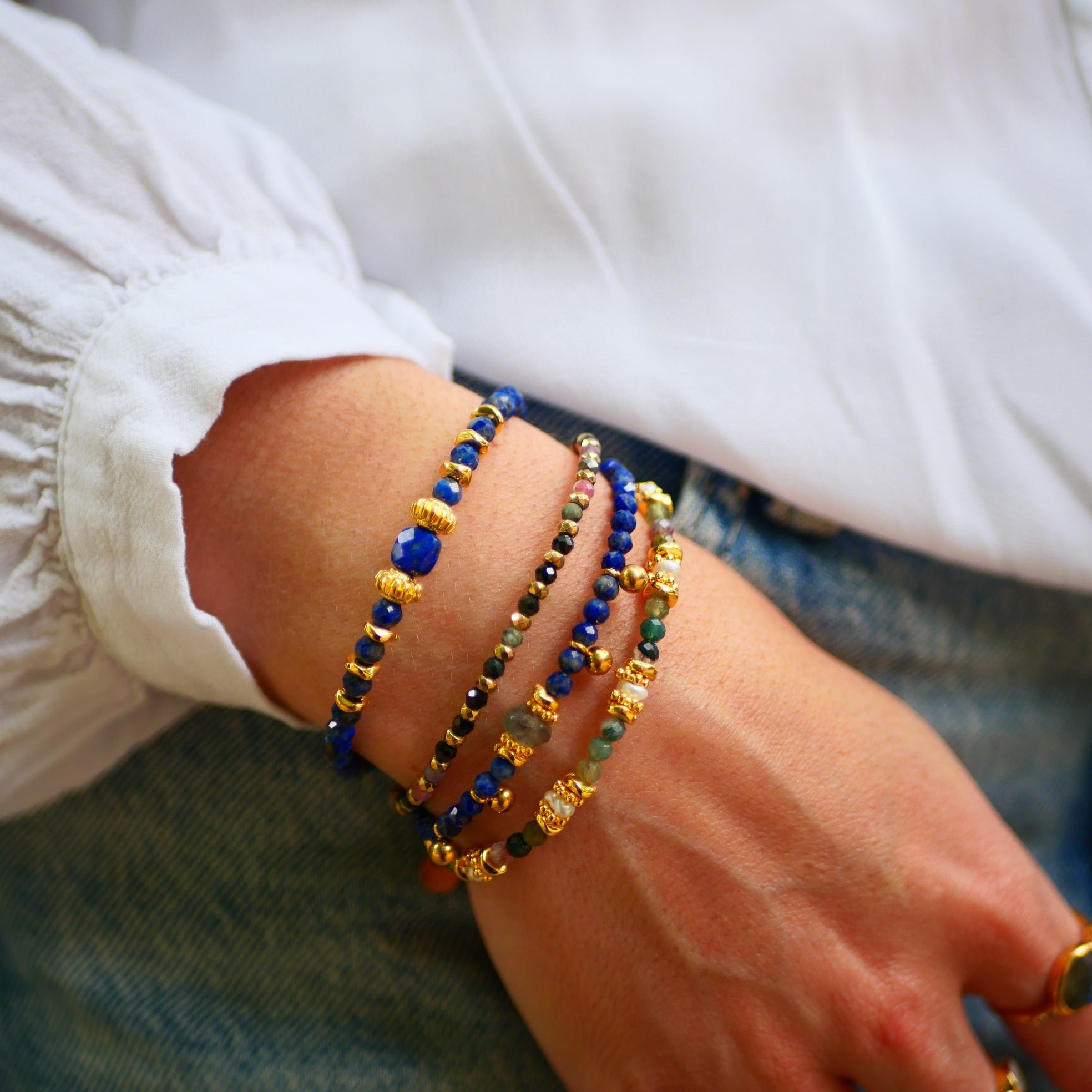Lapis lazuli bracelet GINANDGER Multicolored