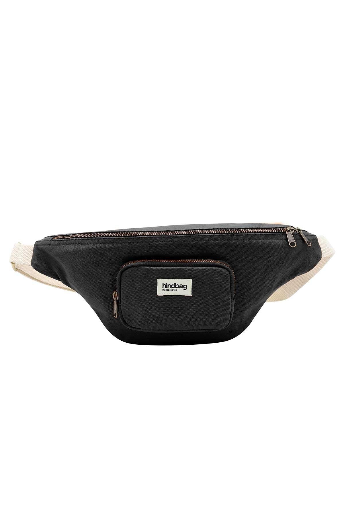 Cotton waist bag HINDBAG Black