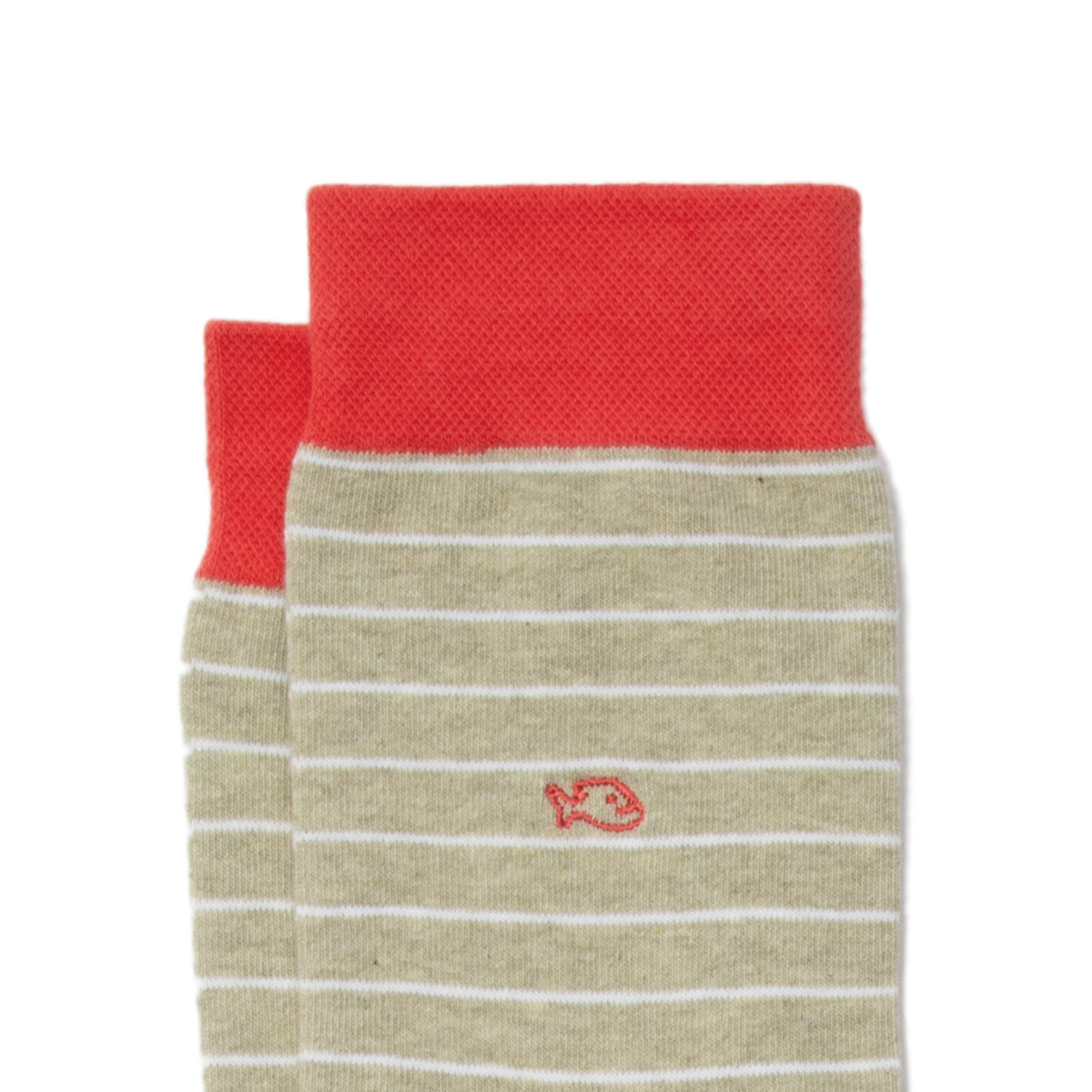 Fine Striped Combed Cotton Socks BILLYBELT Green