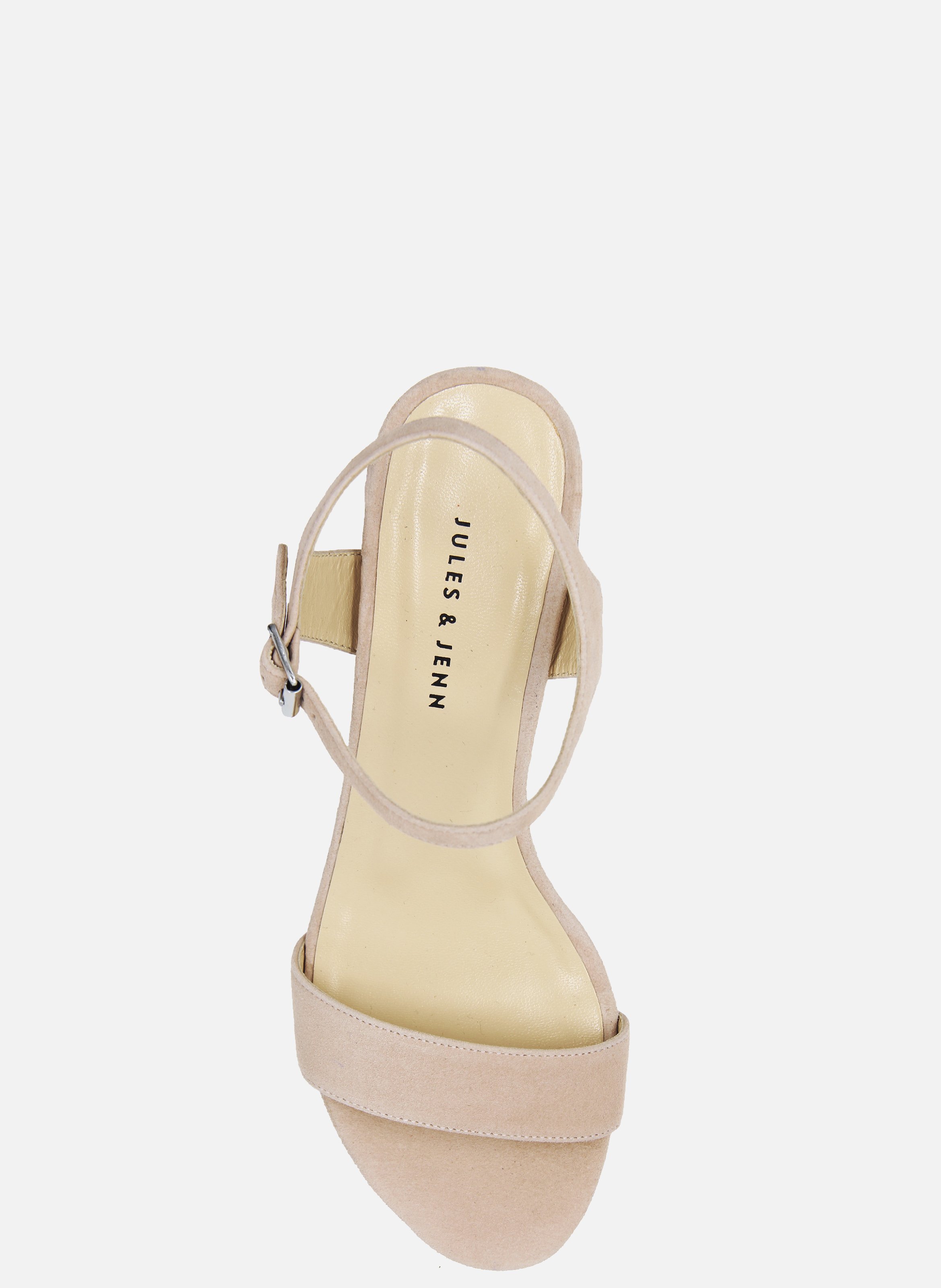Medium heel suede sandals JULES & JENN Beige