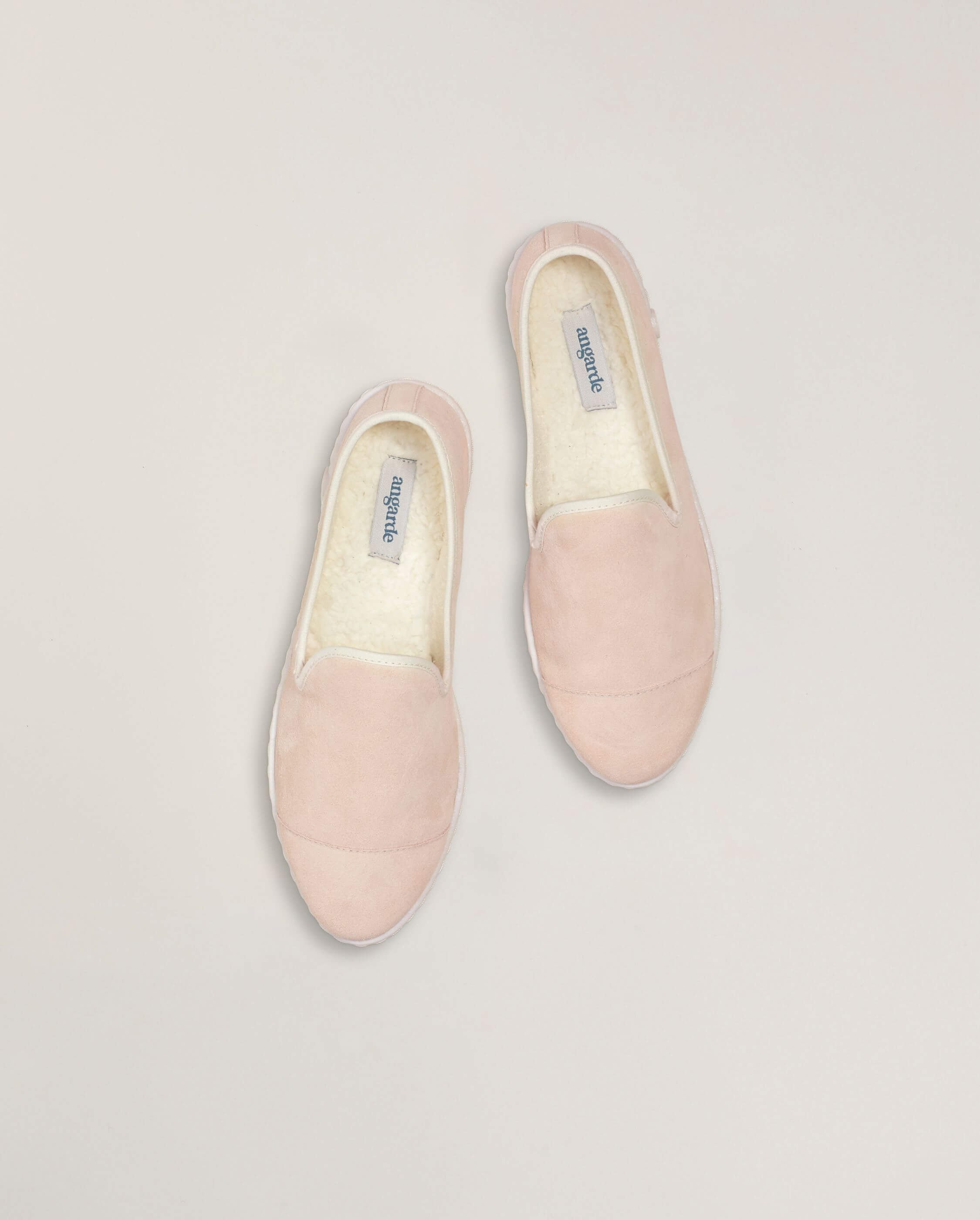 Women's leather slipper, pink ANGARDE Pink