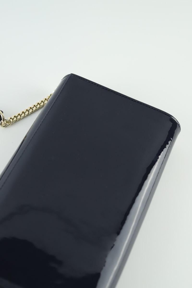 Patent leather clutch bag LK BENNETT - Seconde Main Blue