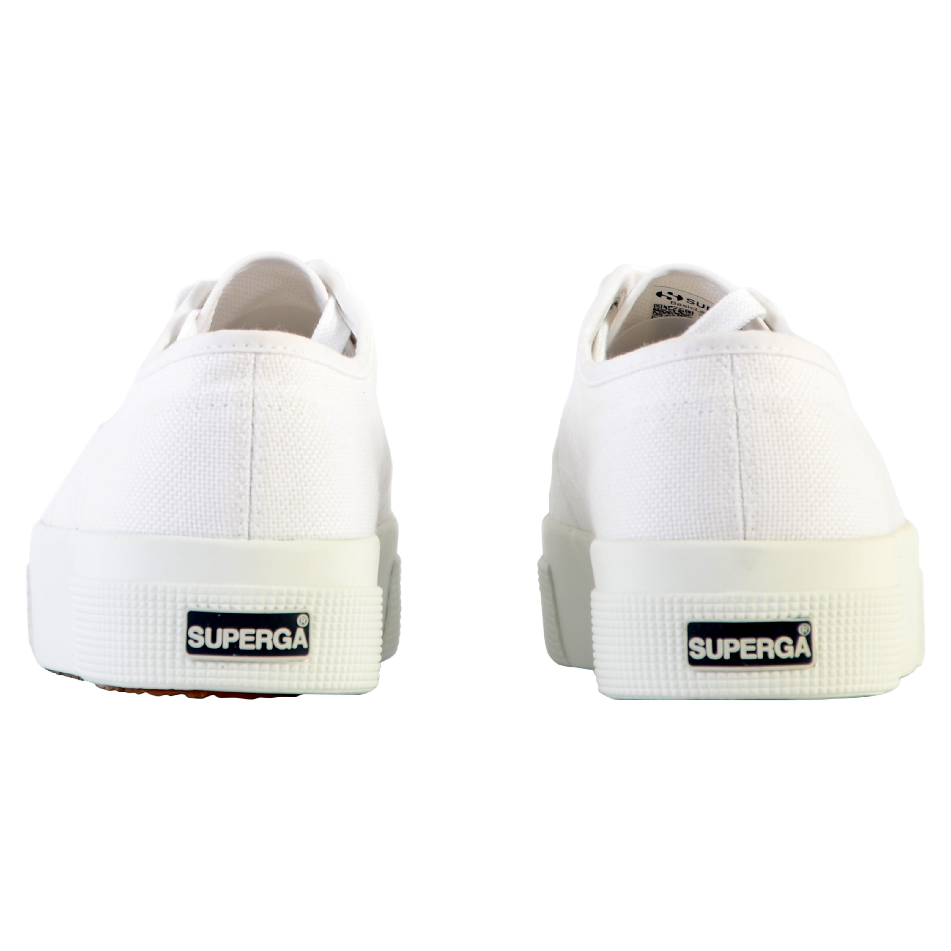 Superga platform low-top lace-up sneakers SUPERGA White