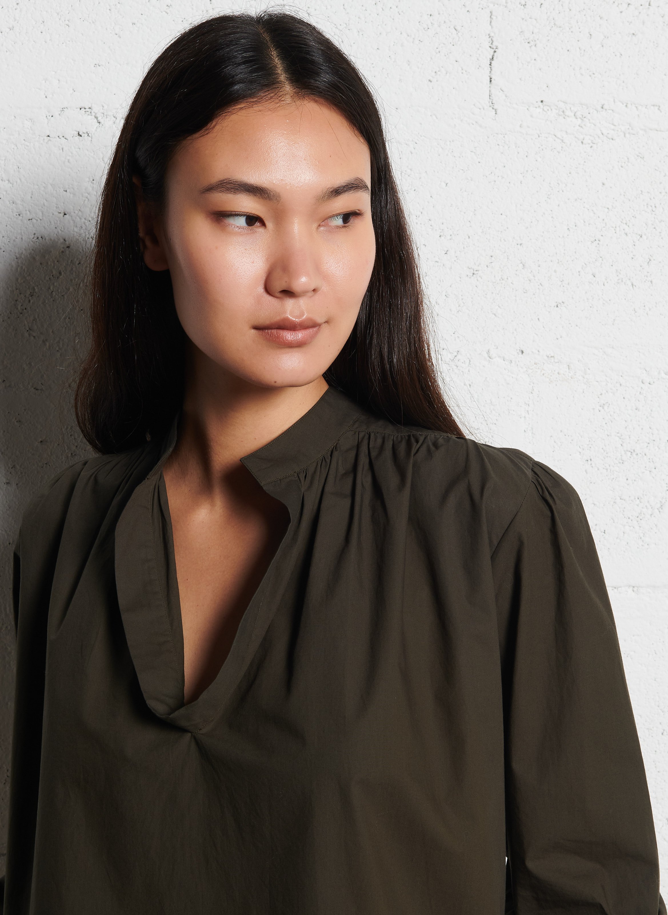 Blouse ample en coton LAURENCE BRAS Vert