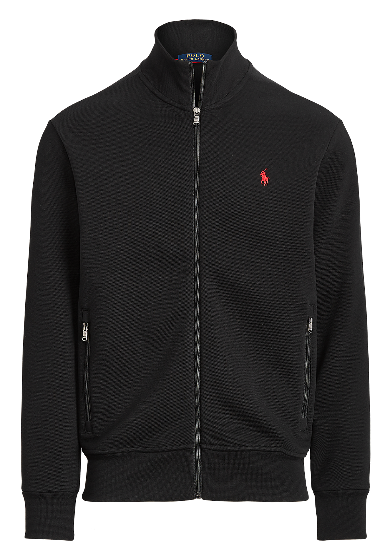 Gilet droit col montant en coton mélangé POLO RALPH LAUREN Noir