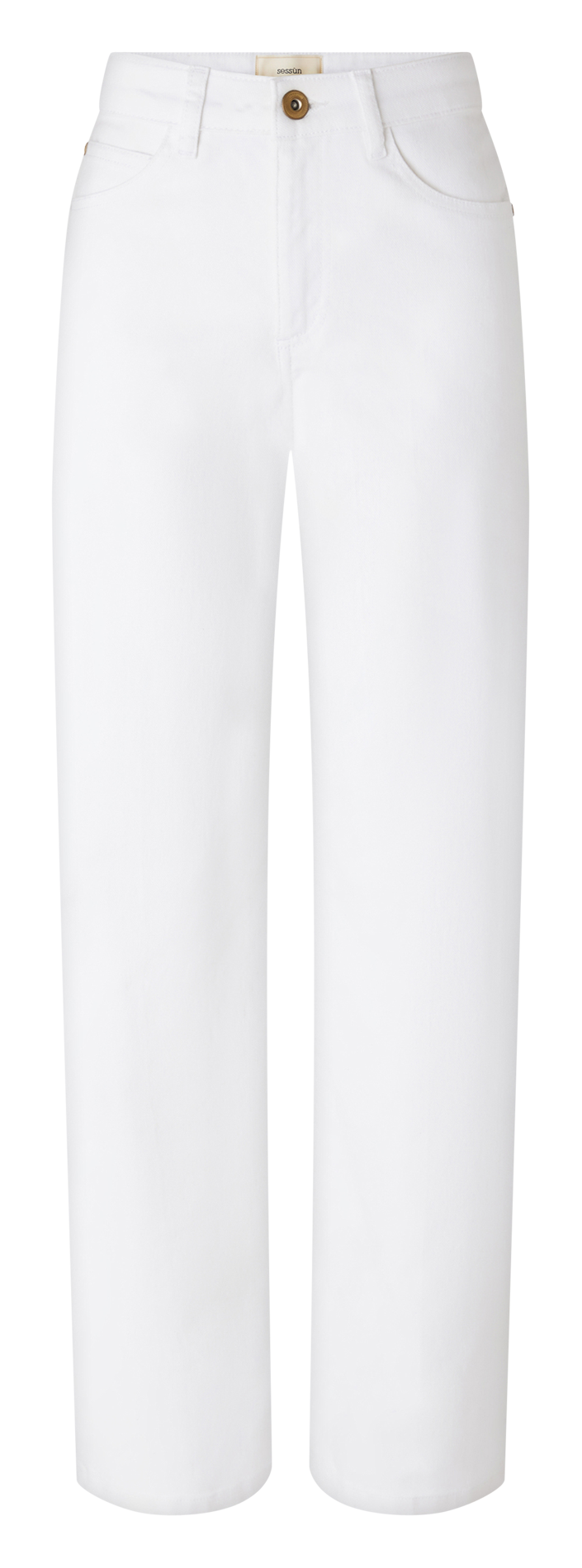 Wijde jeans - katoenblend SESSUN Wit