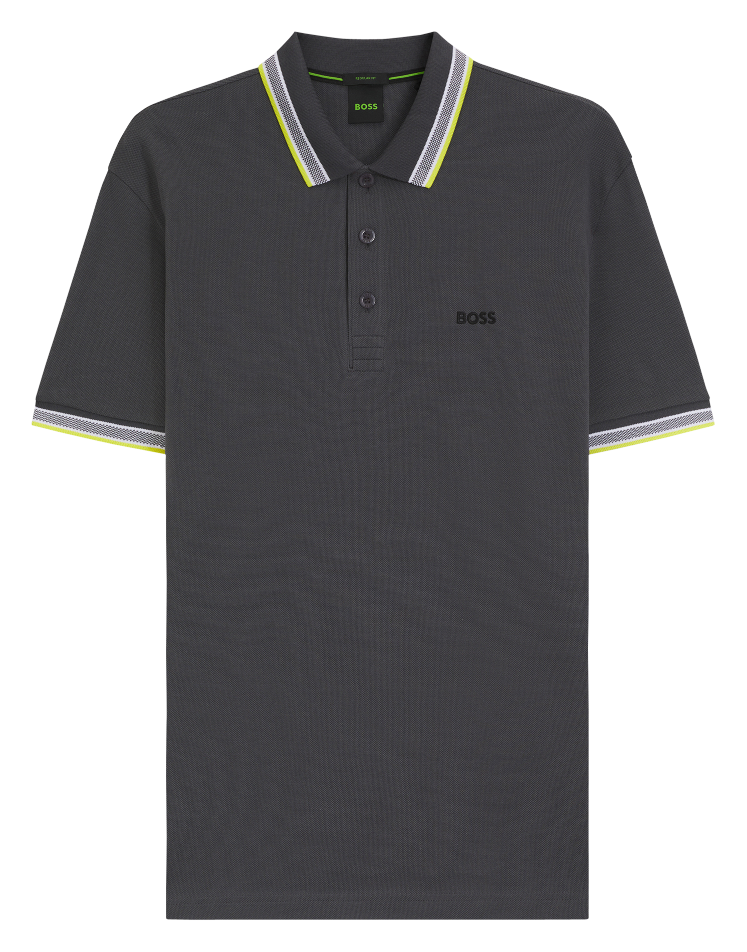 Regular-fit cotton polo shirt BOSS Silver