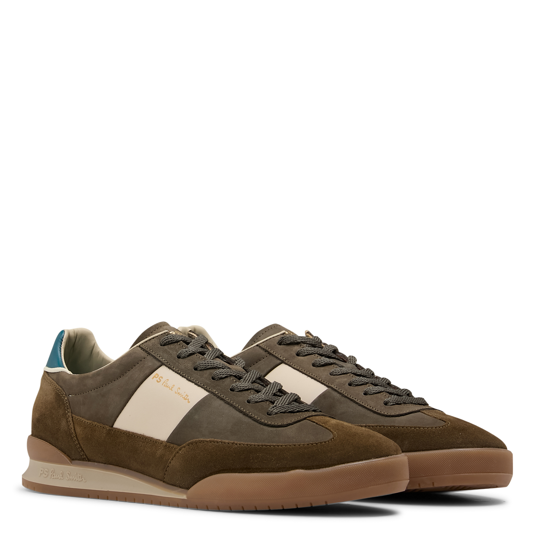 Low leather sneakers PAUL SMITH Khaki
