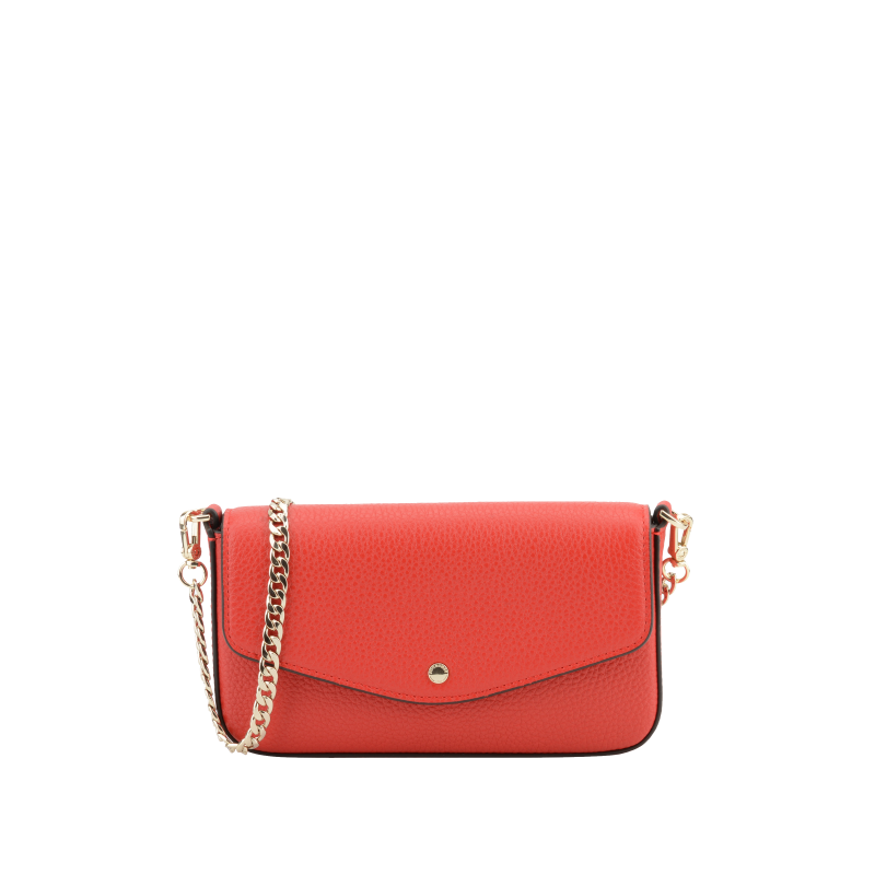 Club | Bright Red Clutch Bag POURCHET Red
