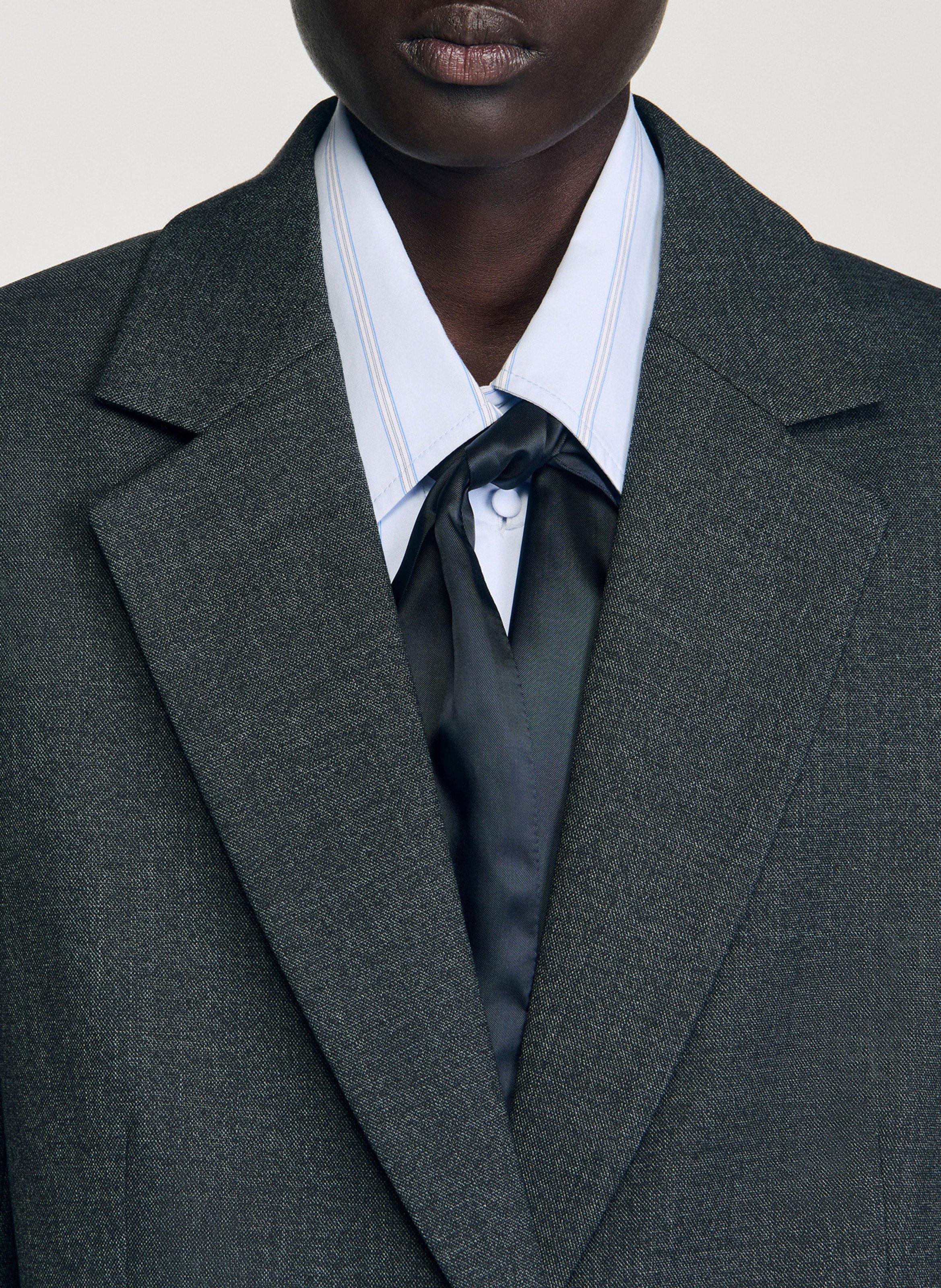 Veste tailleur oversize structurée SANDRO Gris
