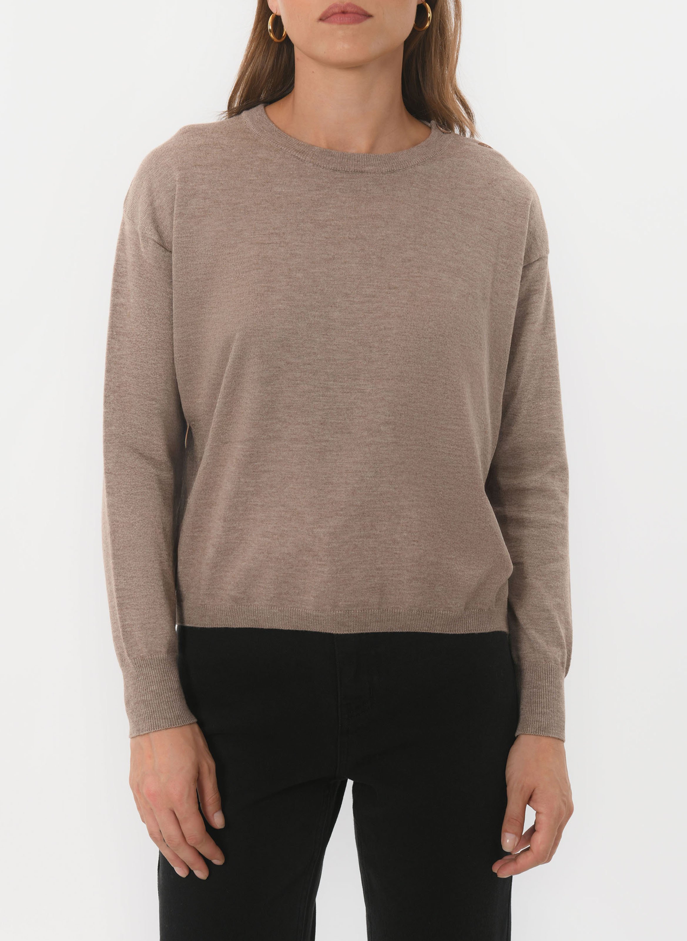 Kurzärmliger Pullover mit Rundhalsausschnitt KOOKAI