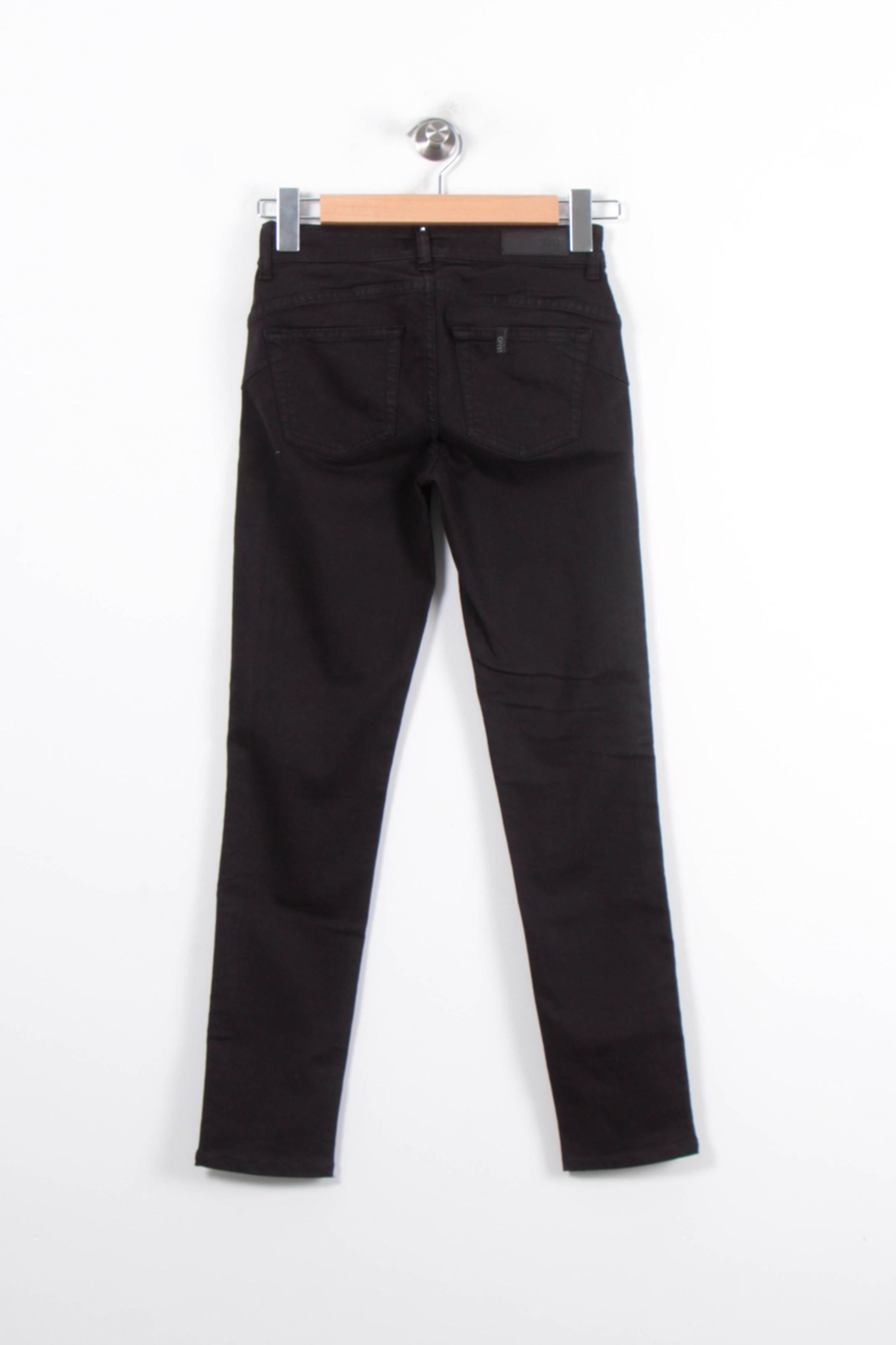 Cropped slim jeans with studs LIU JO - SECONDE MAIN Black