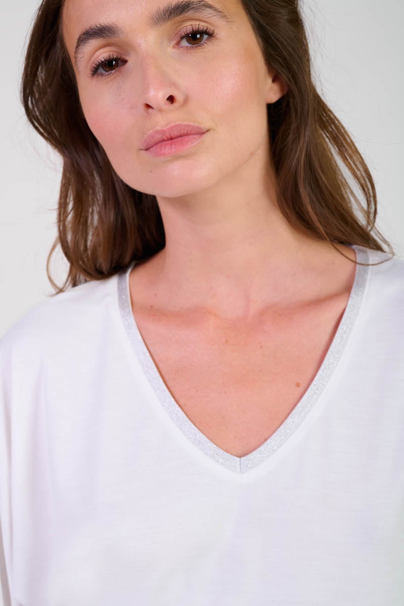 Tommy Badge T-shirt LE TEMPS DES CERISES White