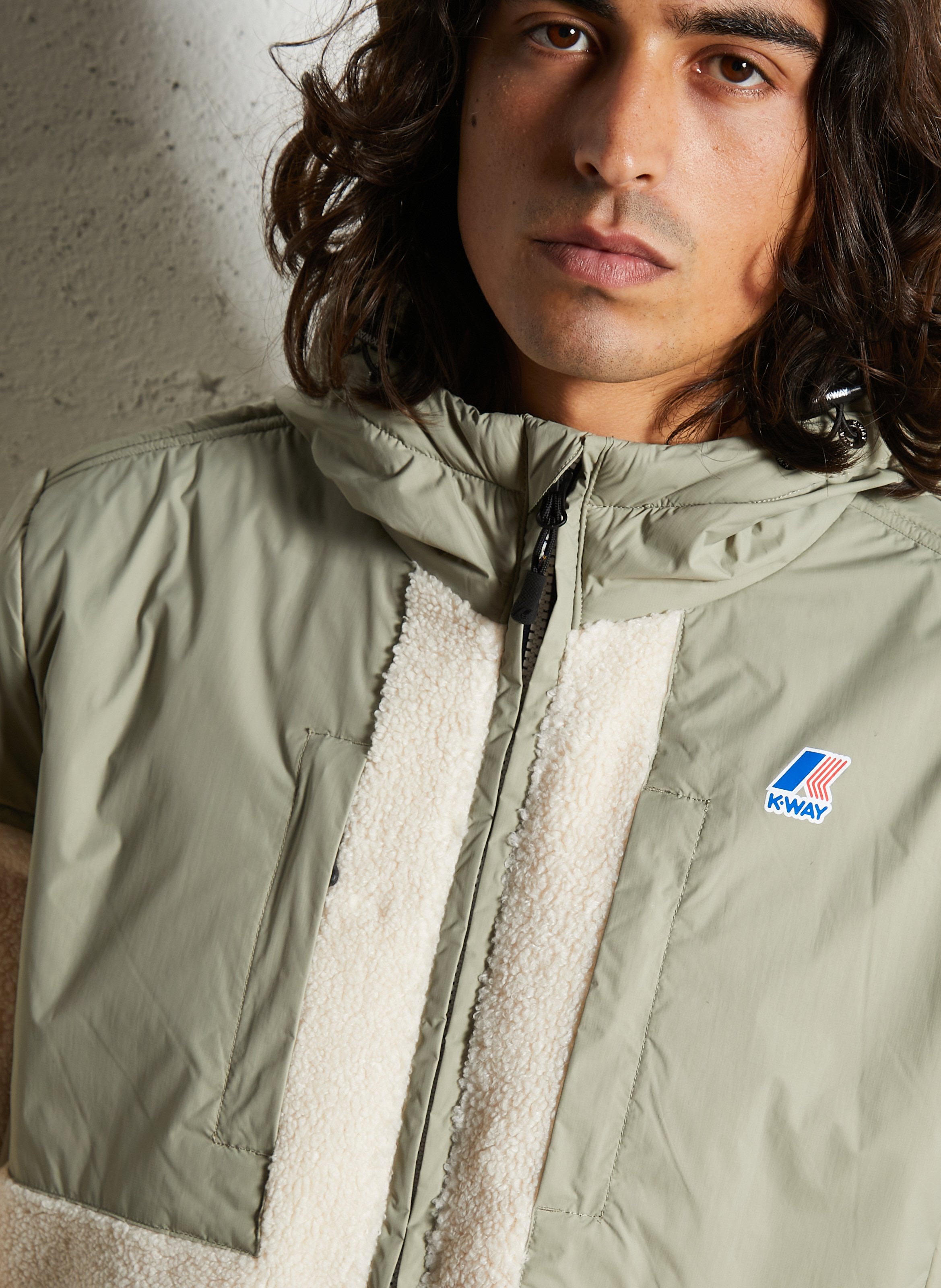 Polaire col montant  K-WAY Vert