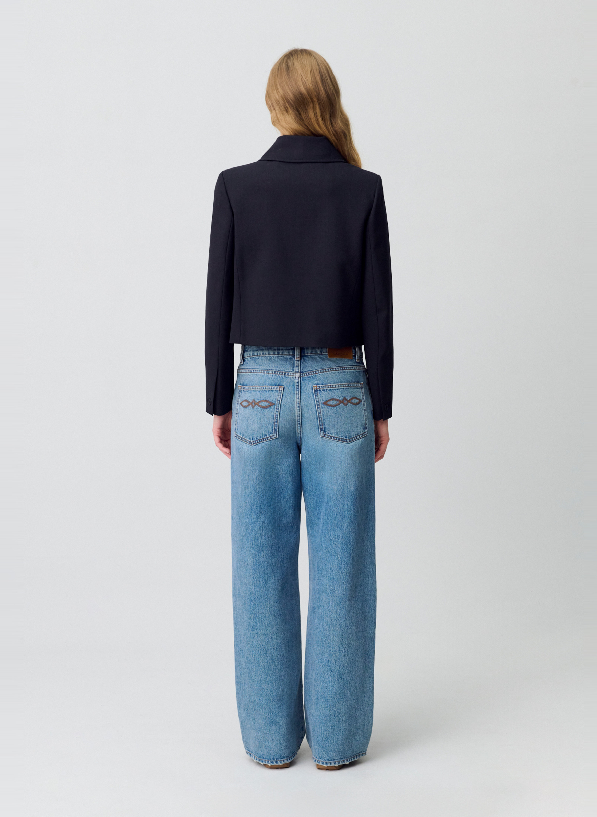 Veste col classique en laine mélangée  CLAUDIE PIERLOT Noir