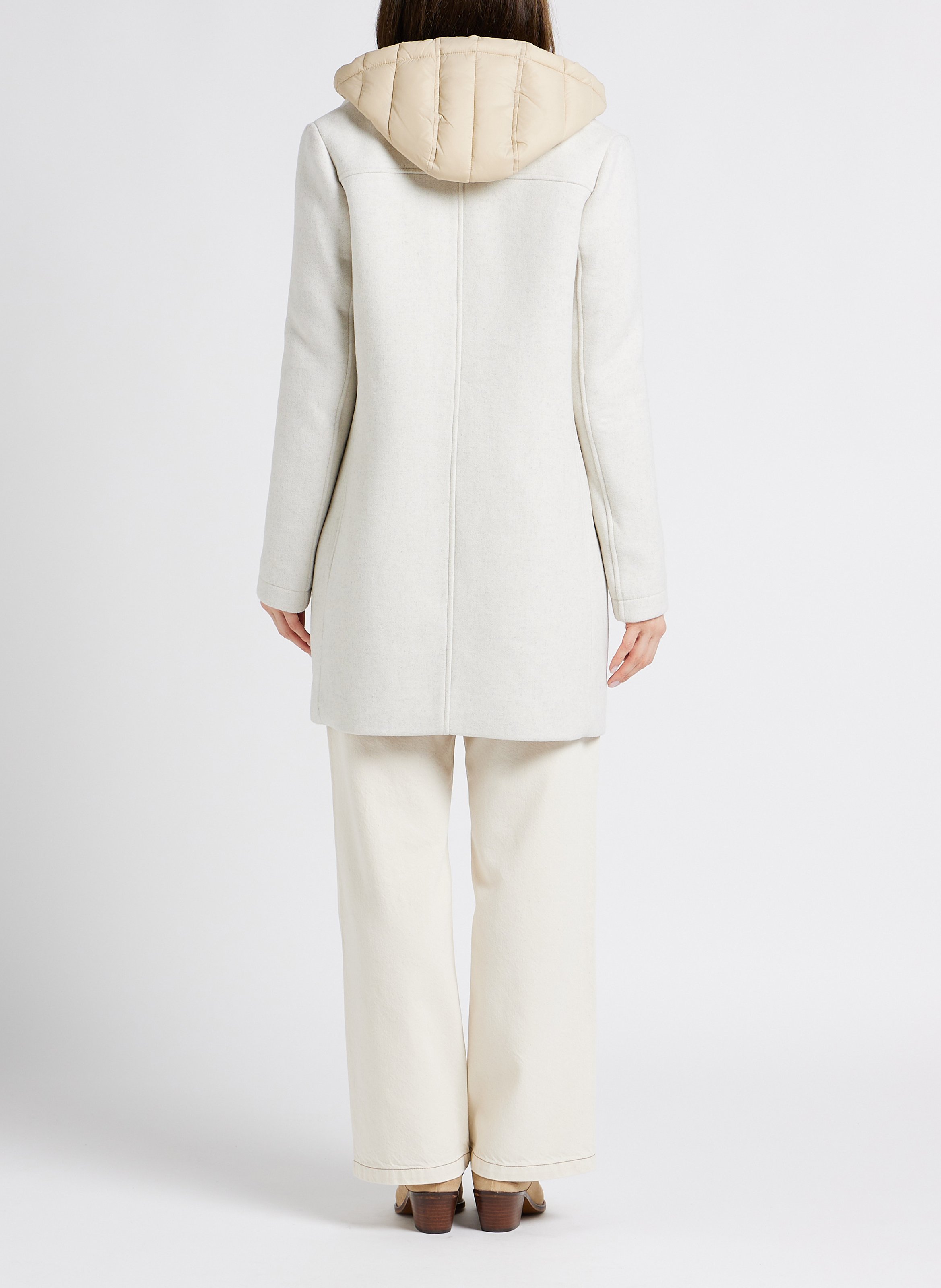 Mantel mit Reverskragen und herausnehmbarer Steppjacke ONE STEP Beige