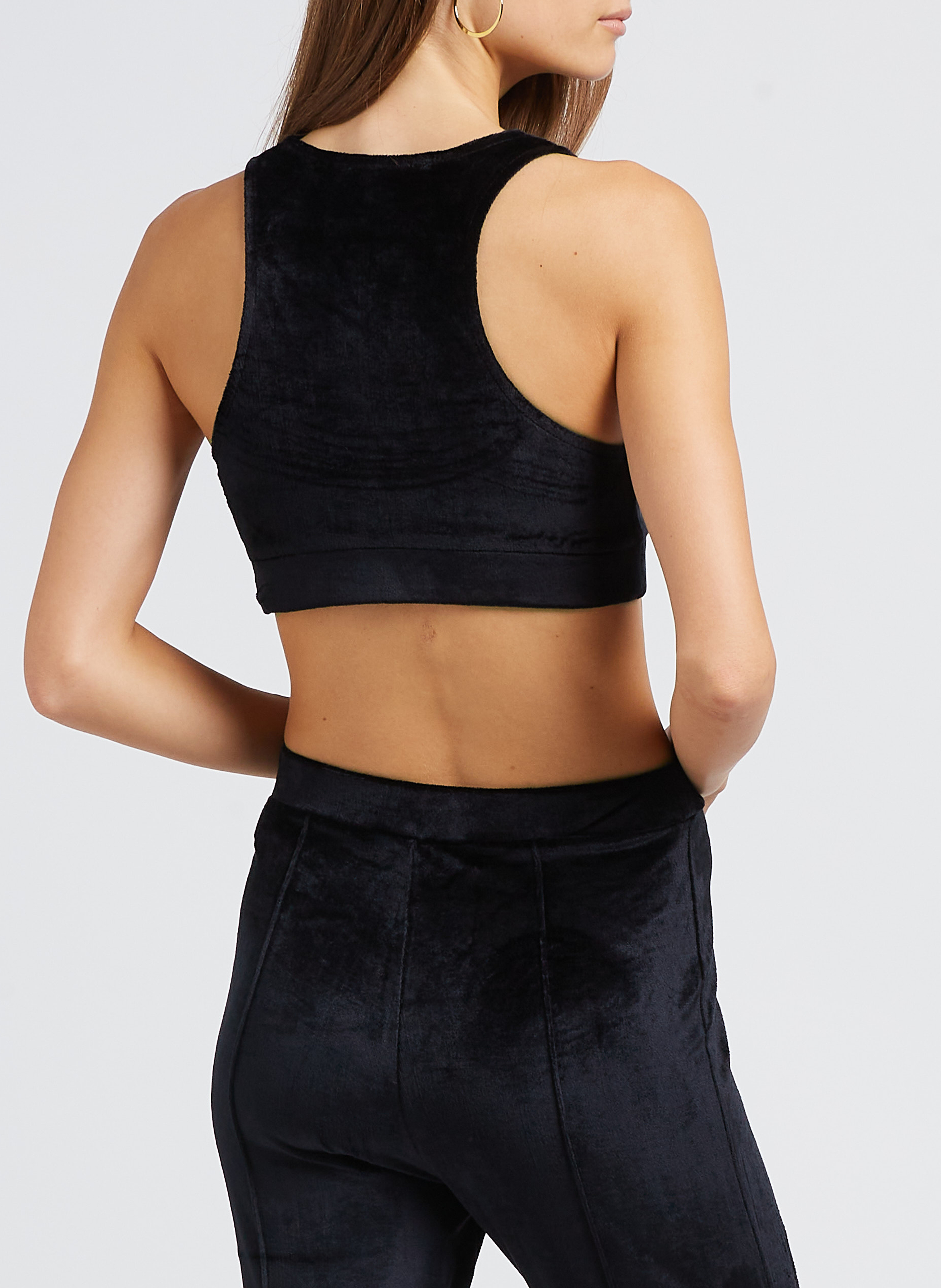 Samtbustier mit V-Ausschnitt SONIA RYKIEL Schwarz