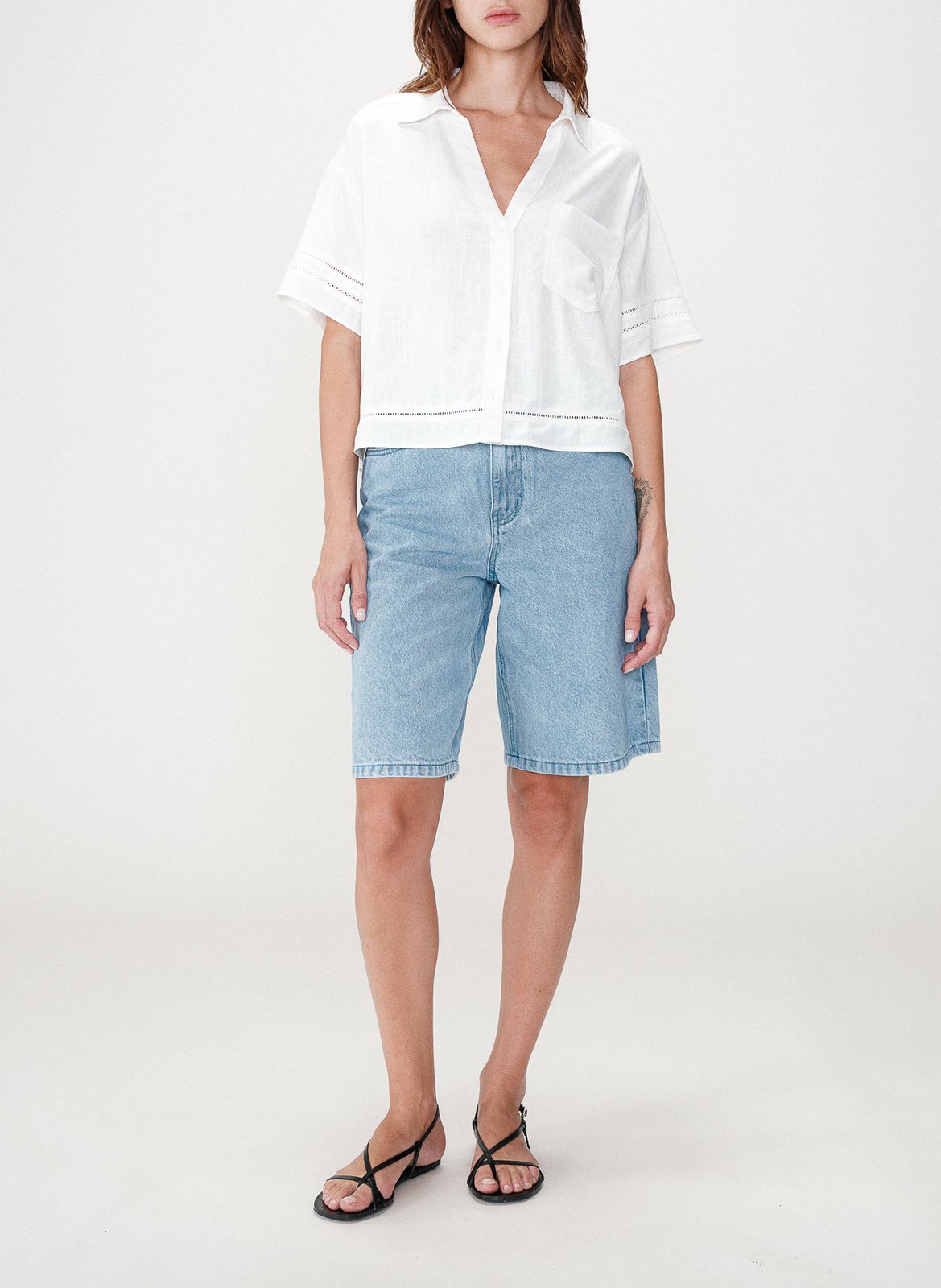 Chemise col classique GRACE ET MILA Blanc