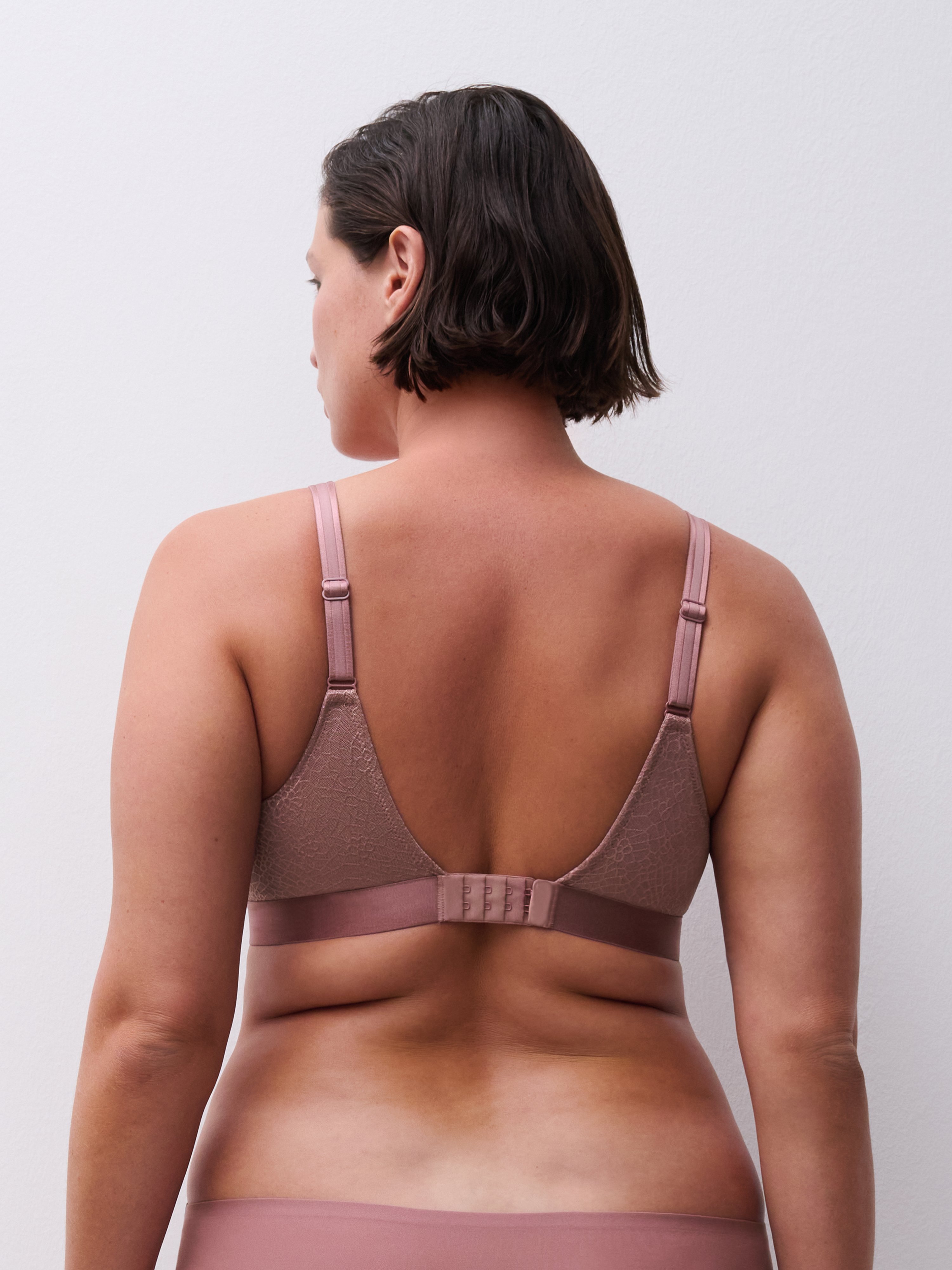 Non-wired support bra Brown