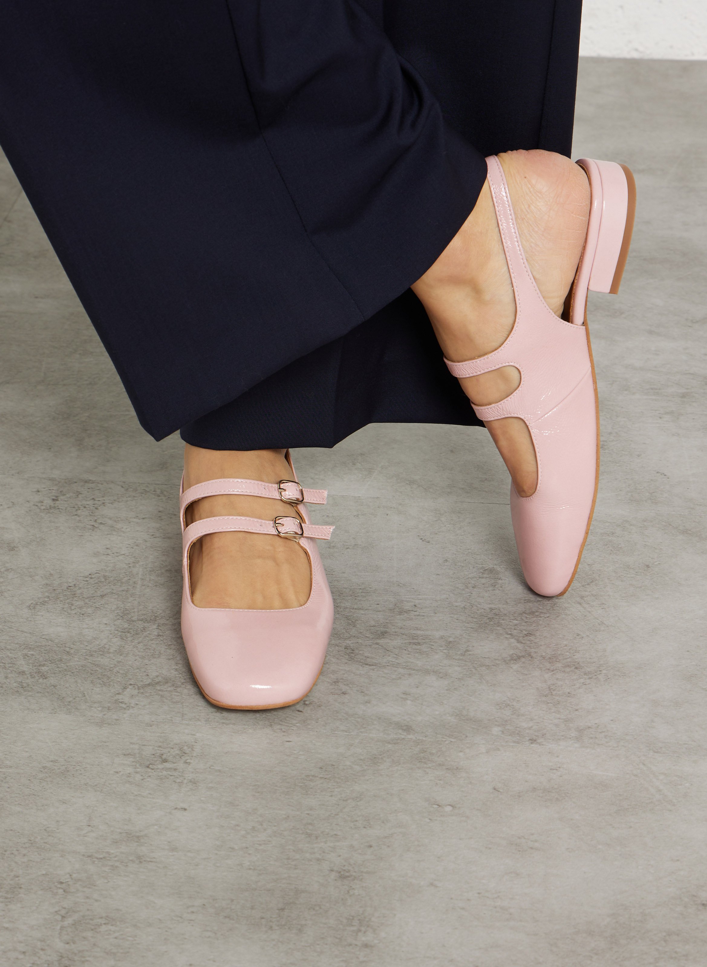 Leather mid-calf boots with pointed toe MELLOW YELLOW Pink