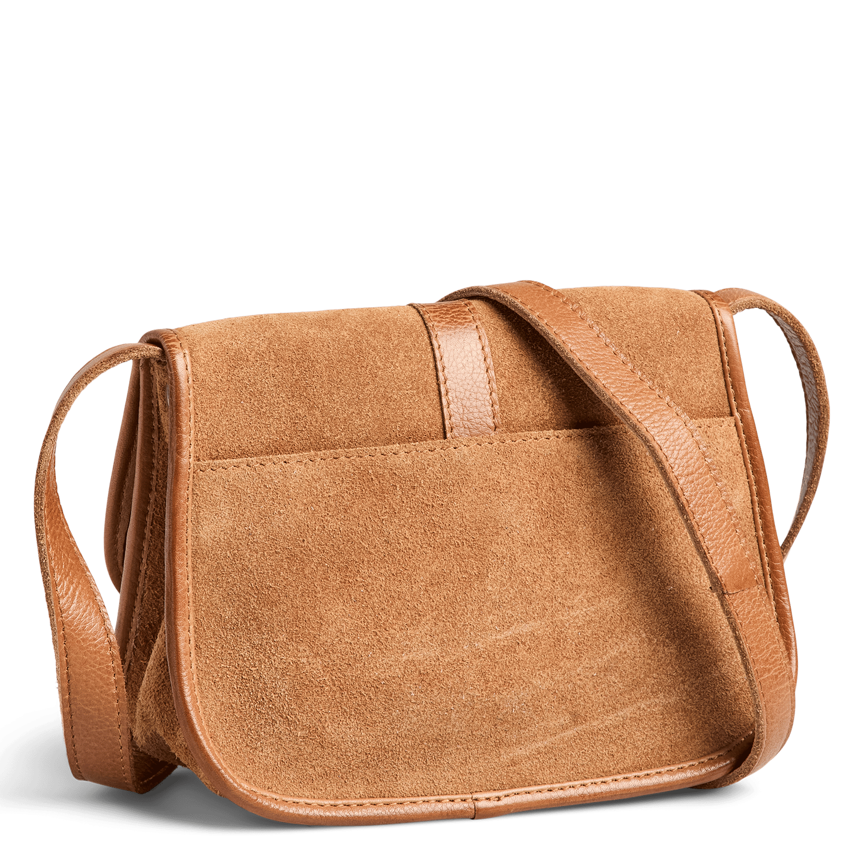 Leren clutch PIECES Bruin