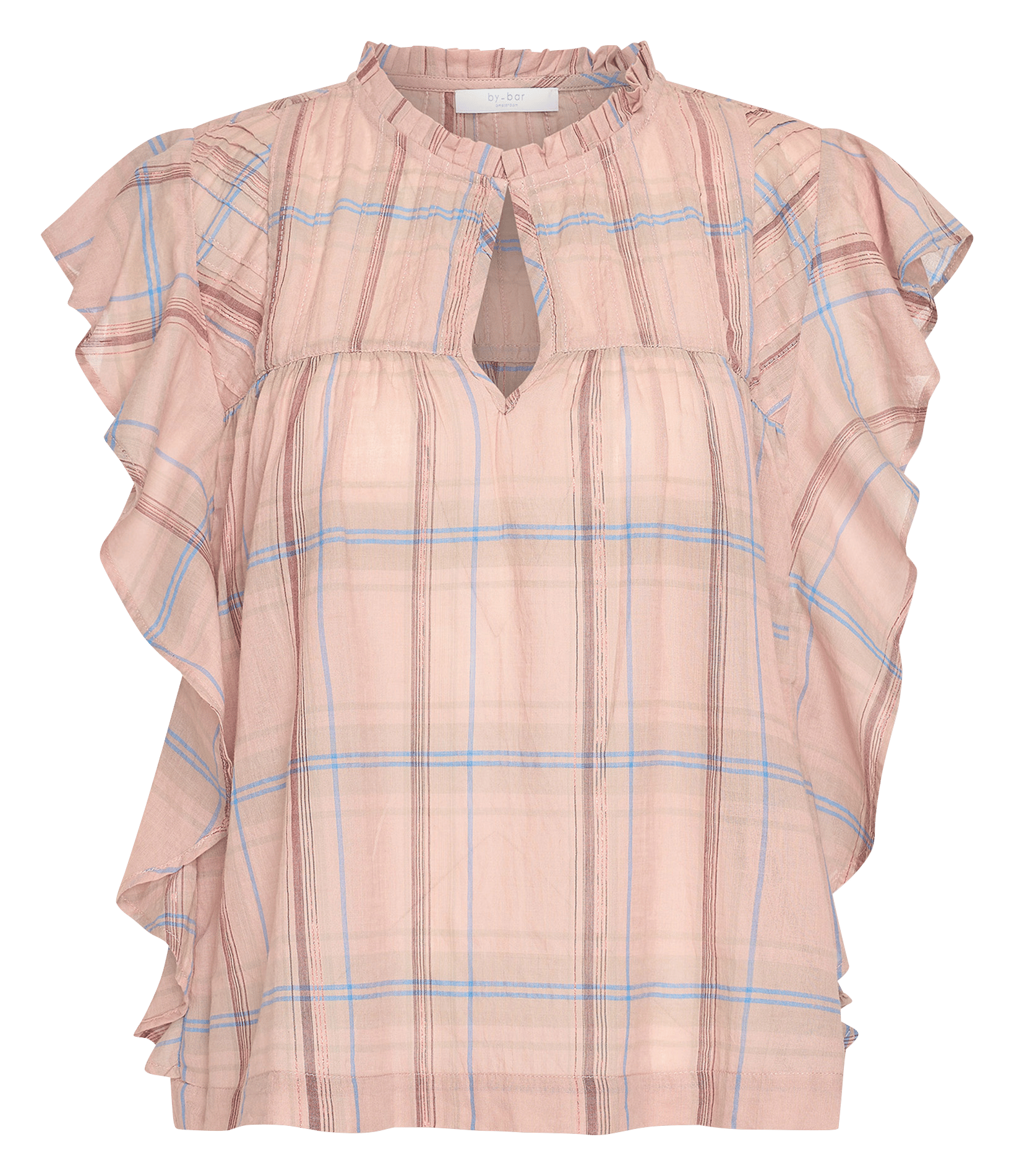 Top col rond en coton bio BY BAR Rose