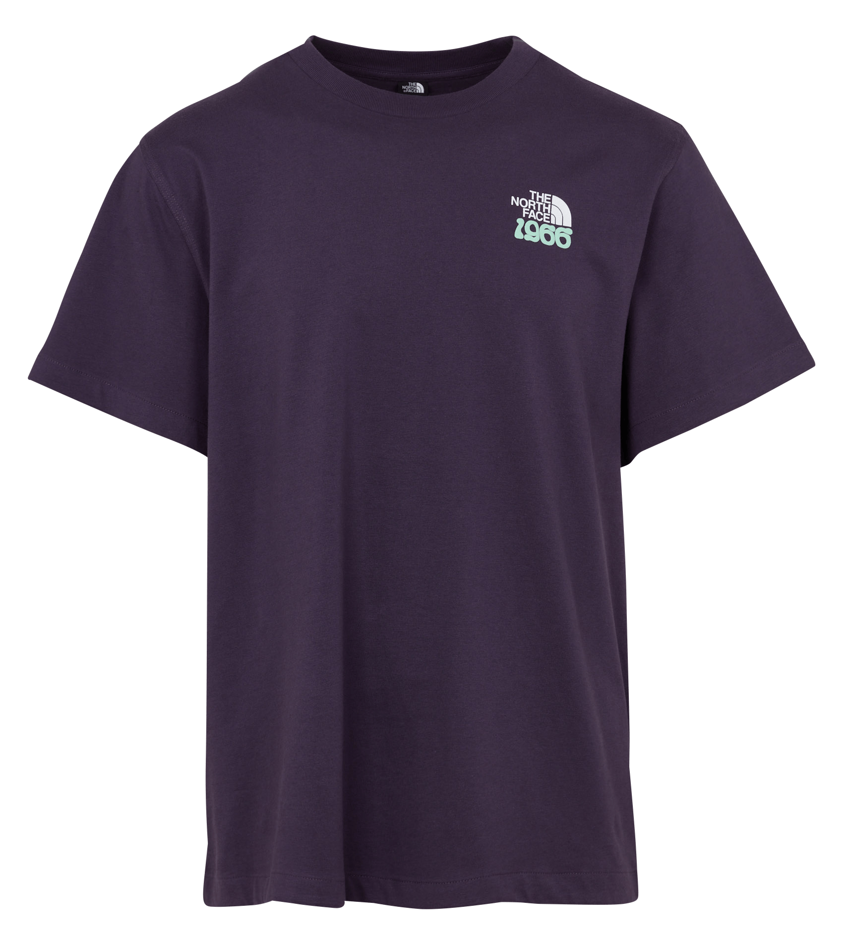 Gerade geschnittenes Rundhals-T-Shirt aus Baumwolle mit Siebdruck THE NORTH FACE Violett