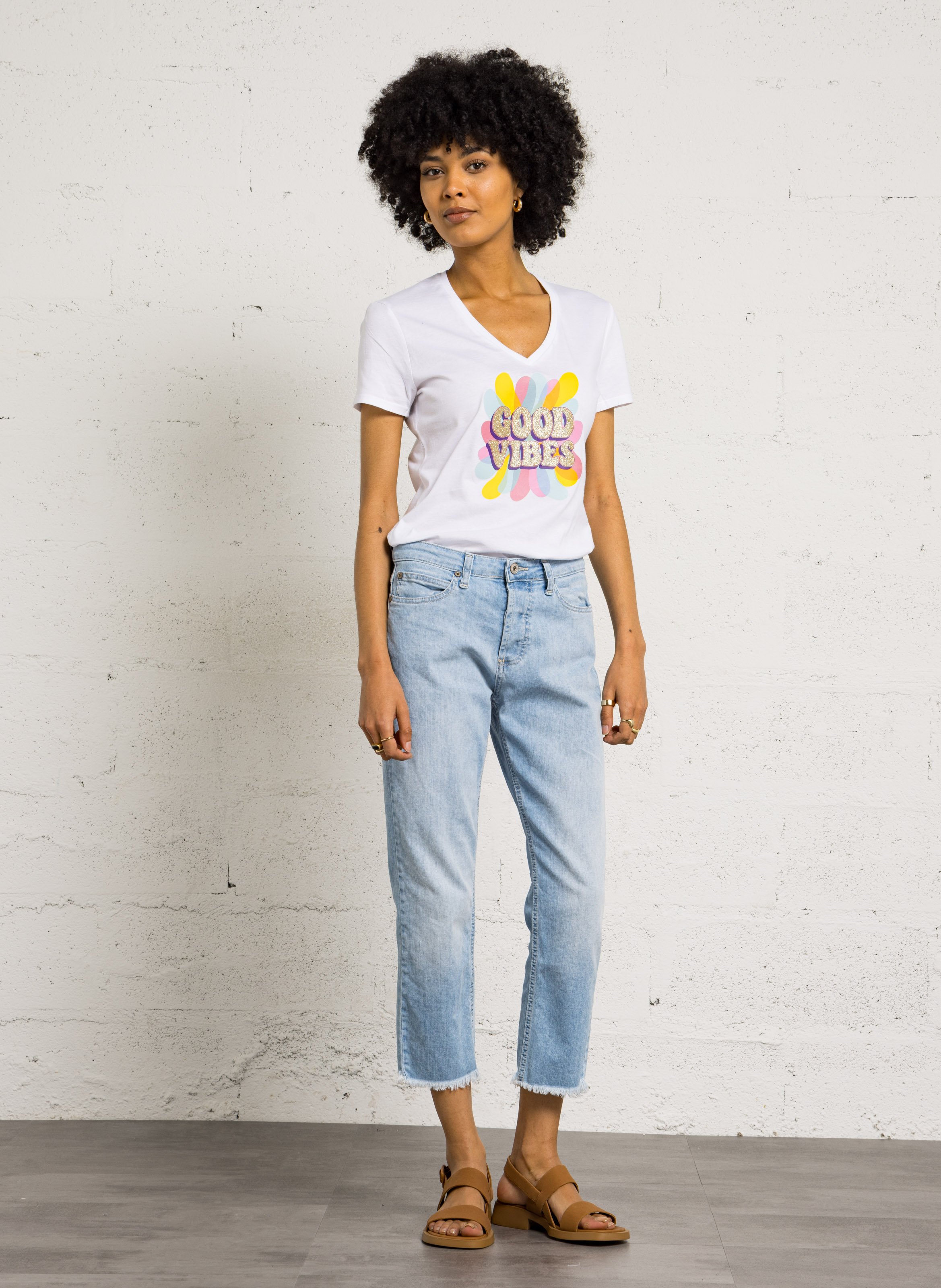 Sandales en cuir CAMPER Marron