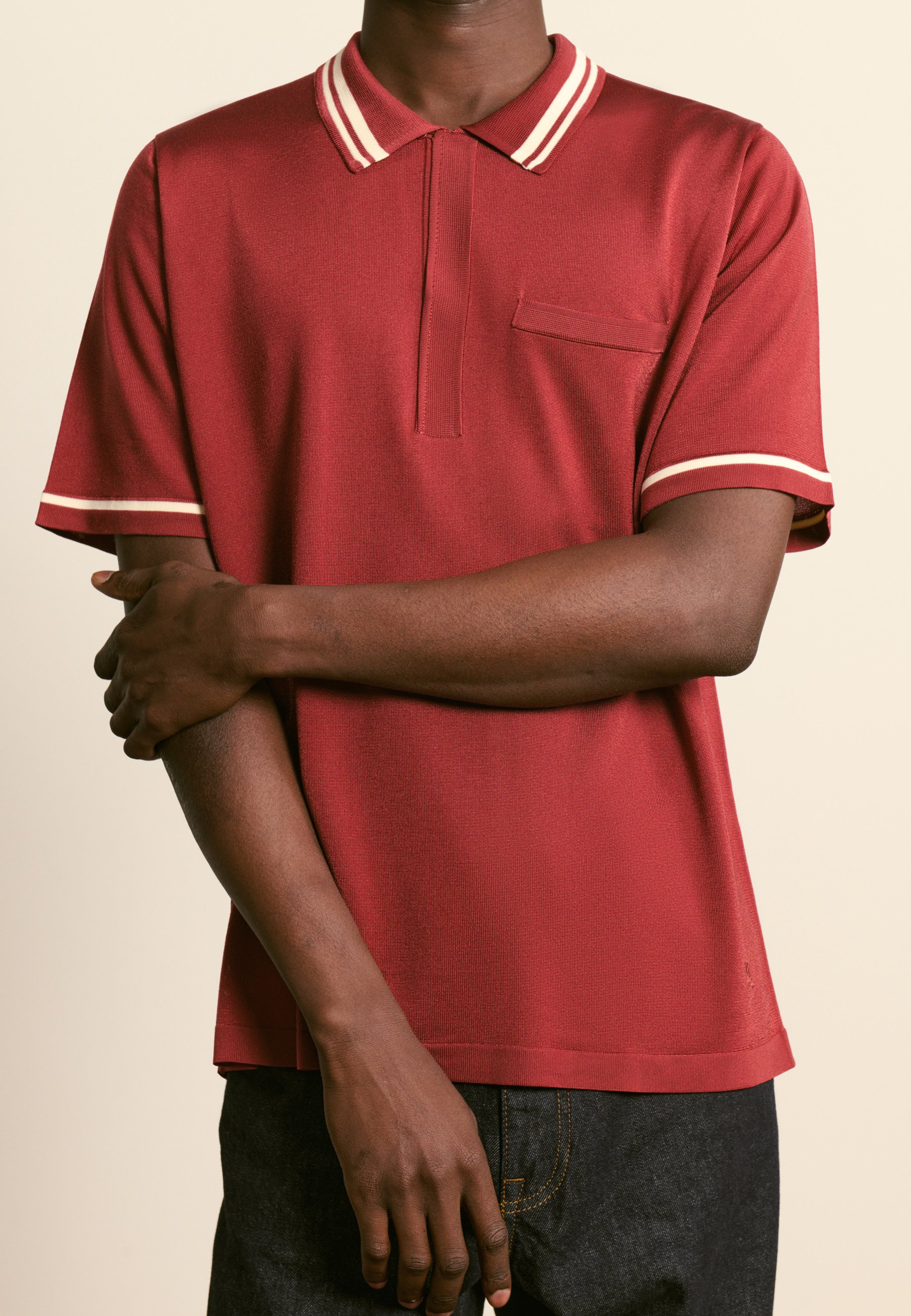 Light thread polo MAISON MONTAGUT