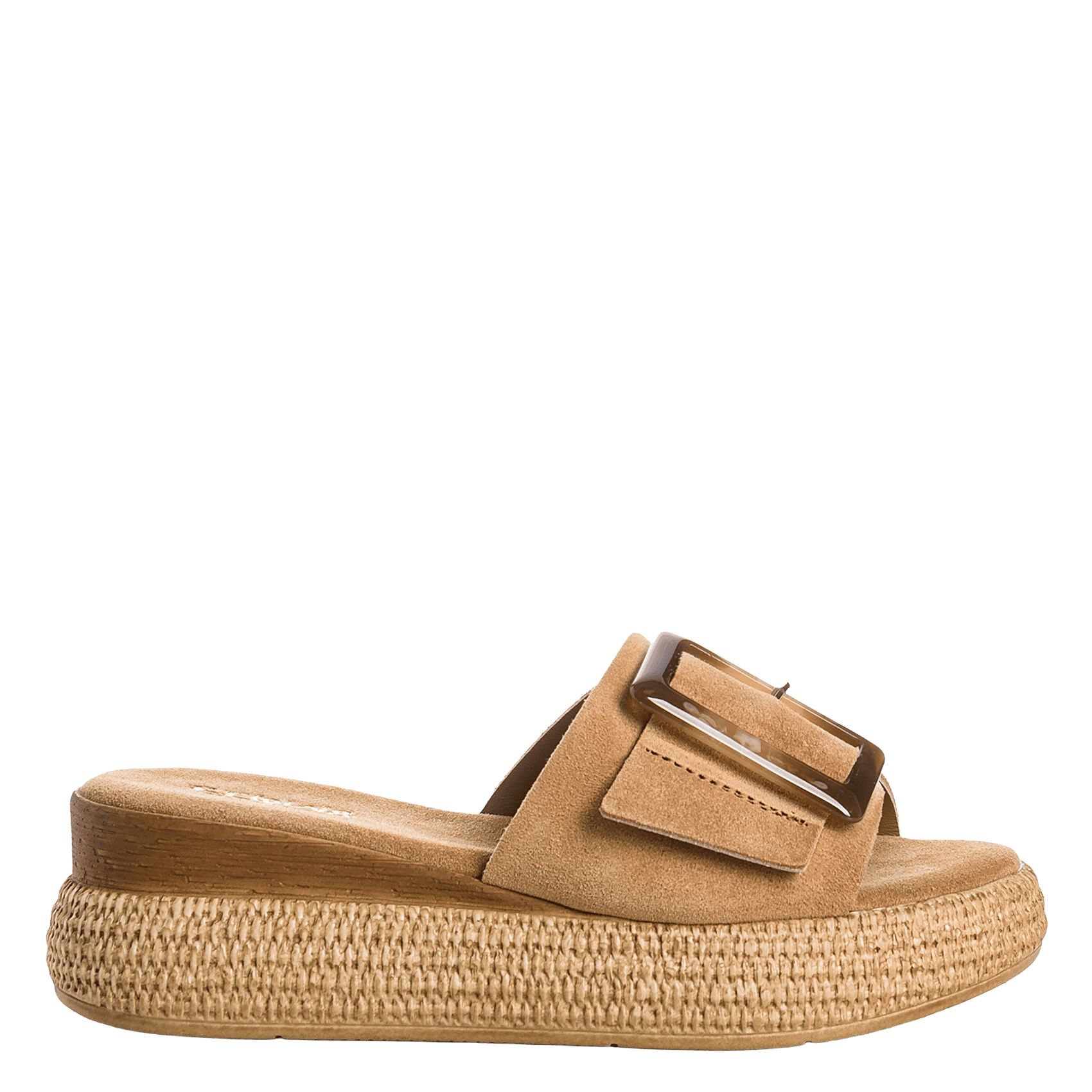 Sandales plates en cuir  REQINS Marron