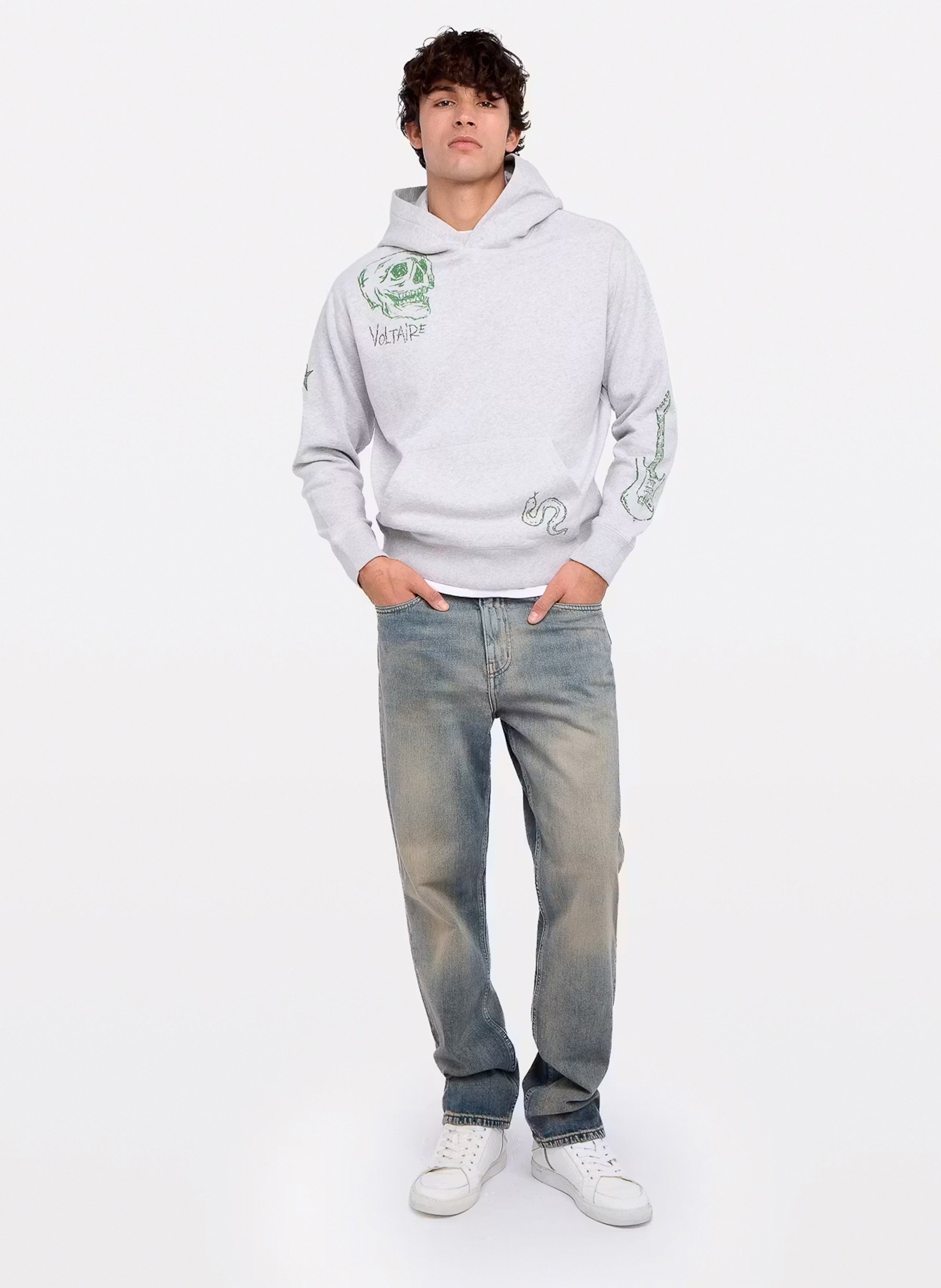Sudadera de algodón con cuello redondo ZADIG&VOLTAIRE Gris