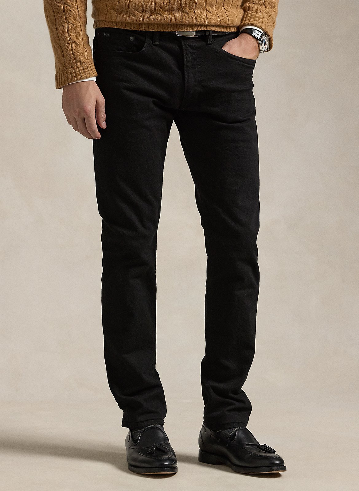Jean slim fit en coton mélangé POLO RALPH LAUREN Noir