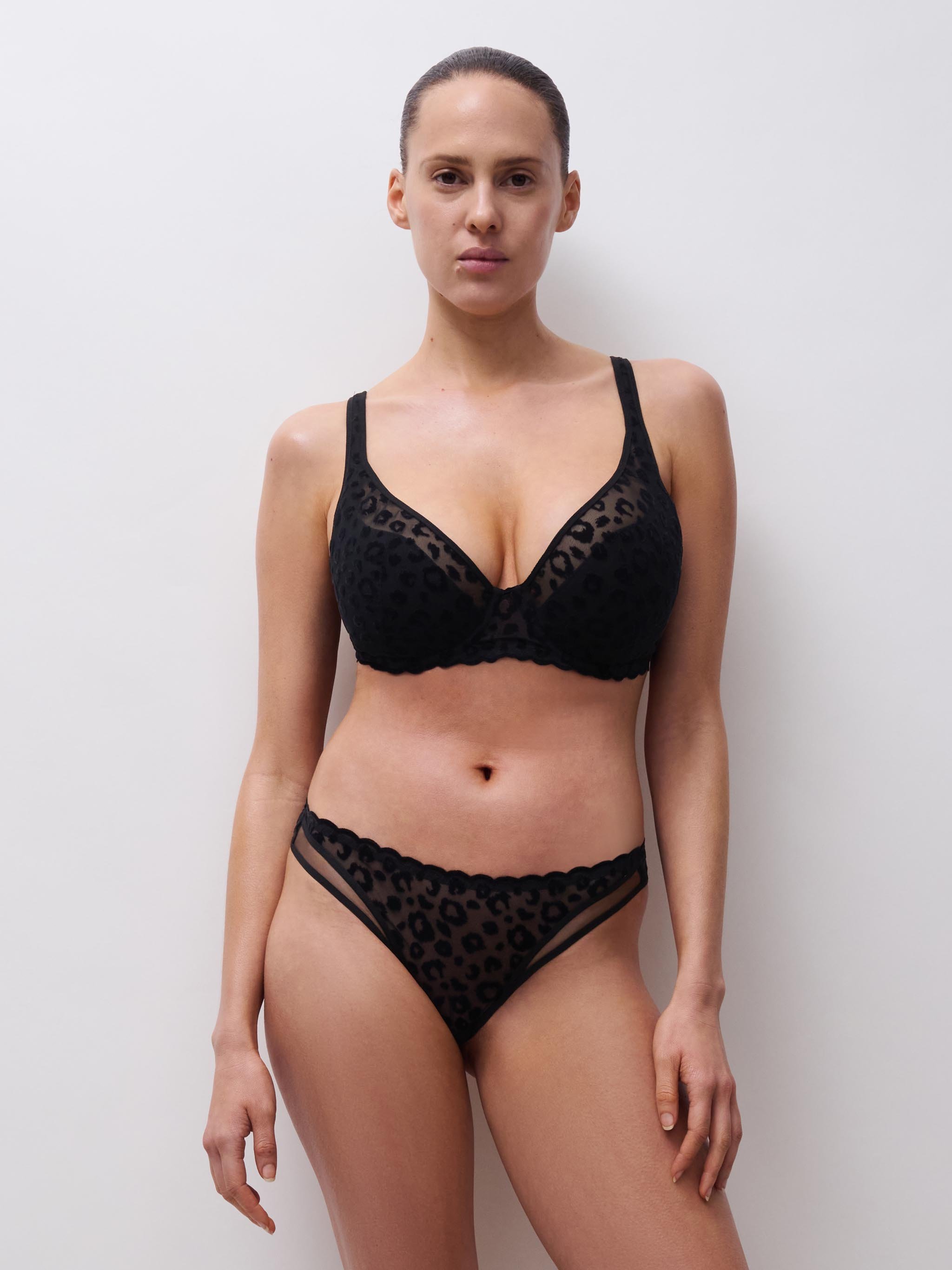 Plunge cup bra CHANTELLE PULP Black
