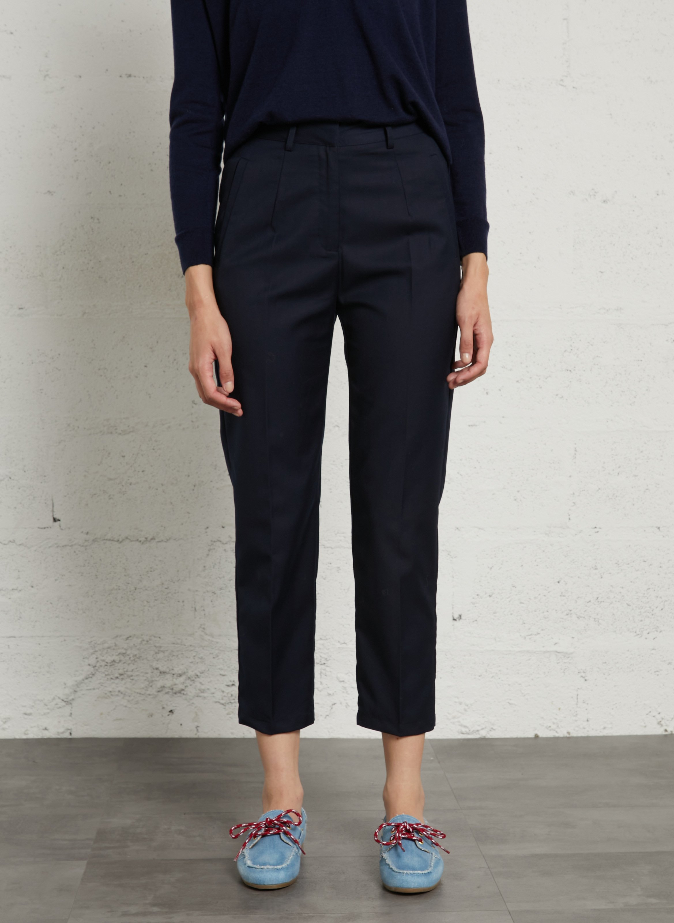 Schmale Zigarettenhose LA PETITE ETOILE Blau