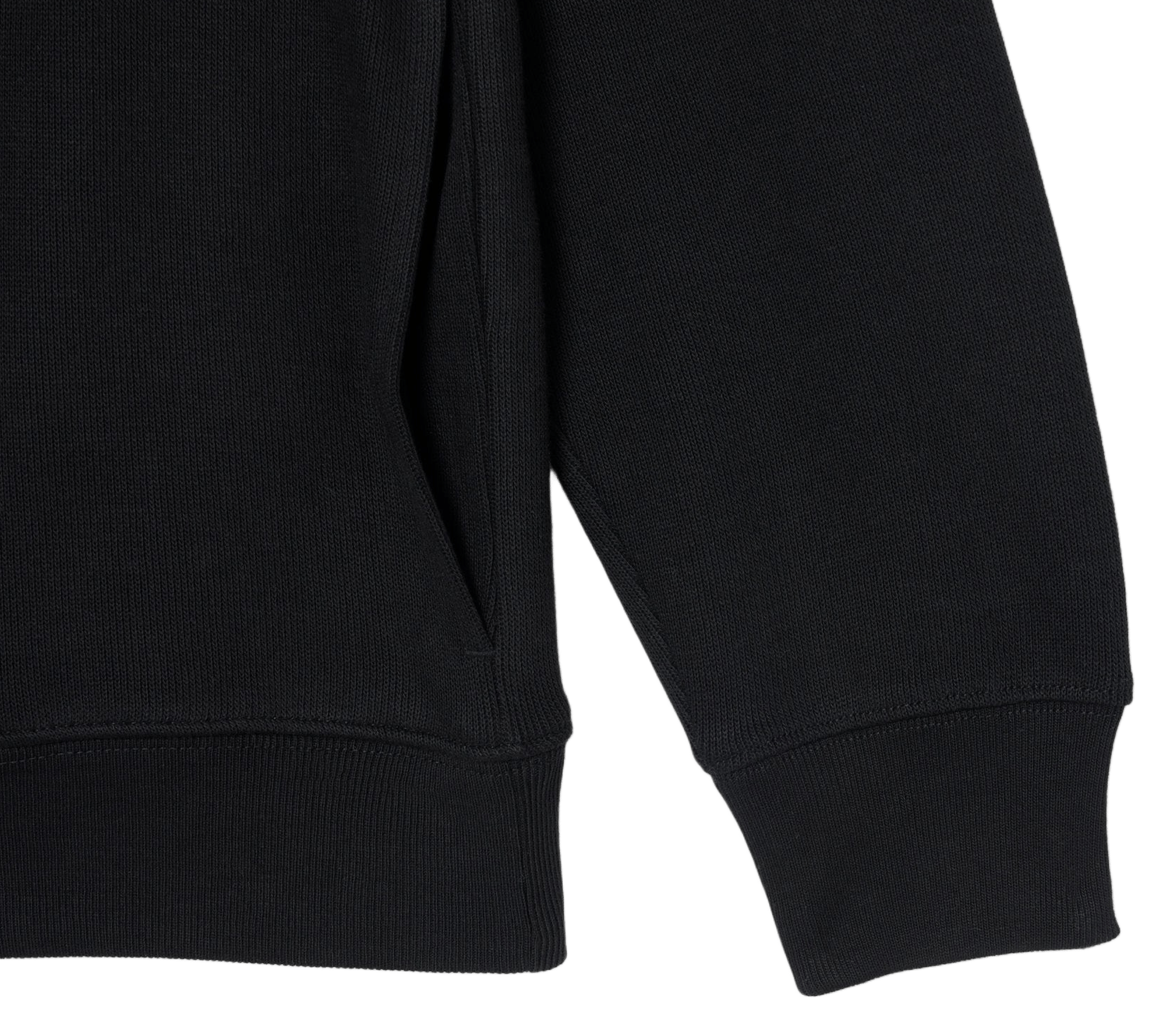 Sweatshirt mit Stehkragen und Reißverschluss aus Baumwolle LACOSTE Schwarz