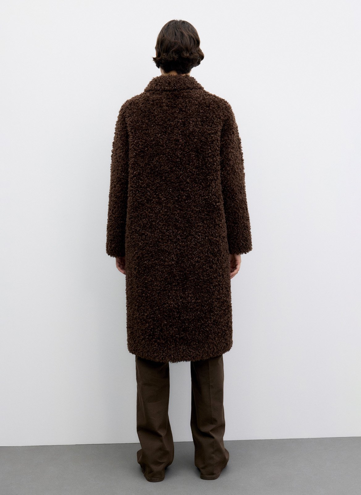 Langer Kunstpelz-Mantel GERARD DAREL Braun