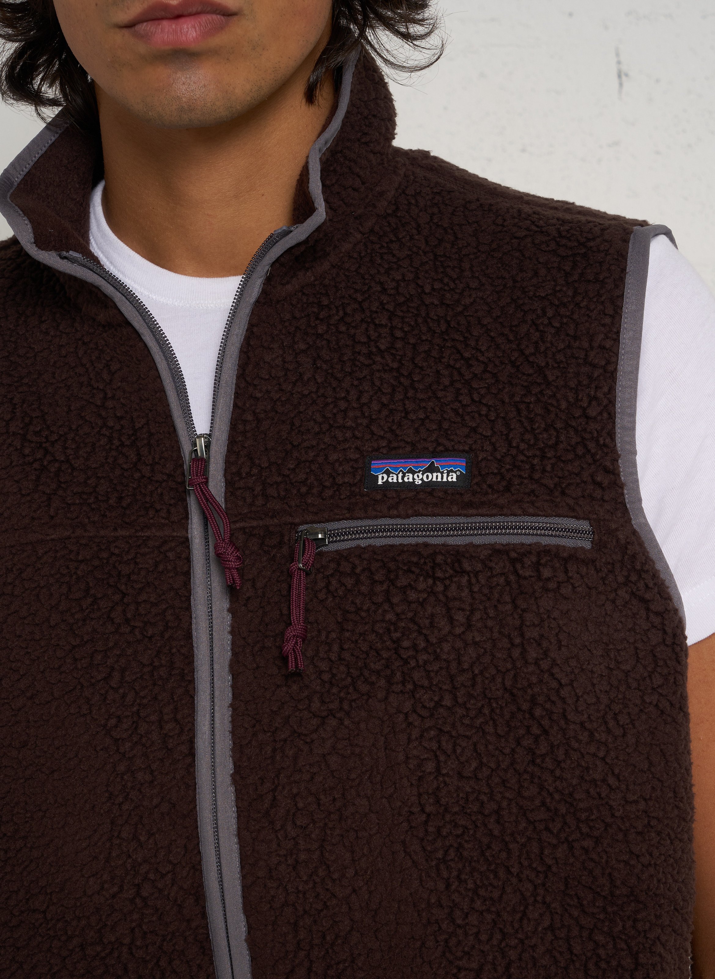 Gerade Fleecejacke mit Stehkragen PATAGONIA Braun