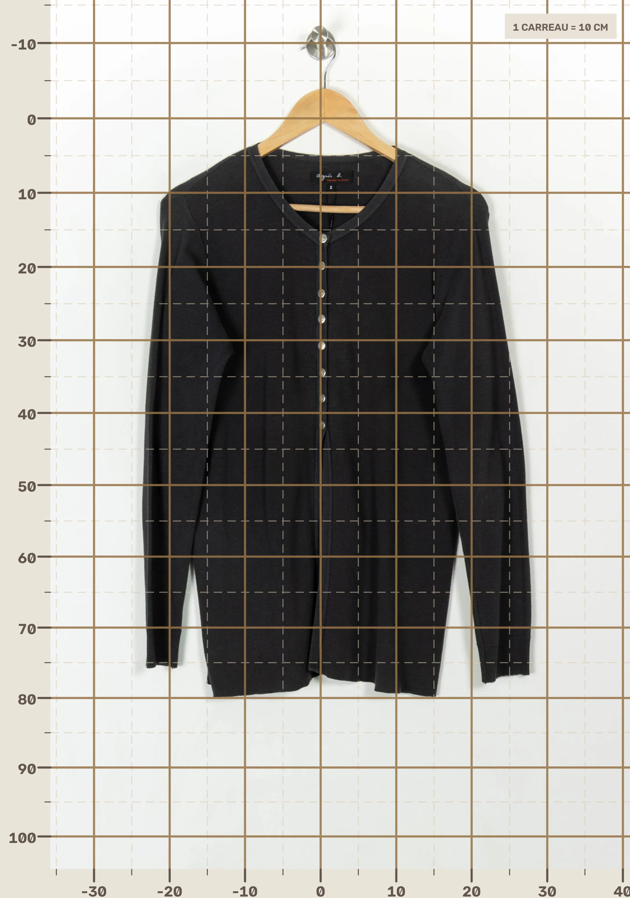 Cardigan AGNES B. - Seconde Main Grey