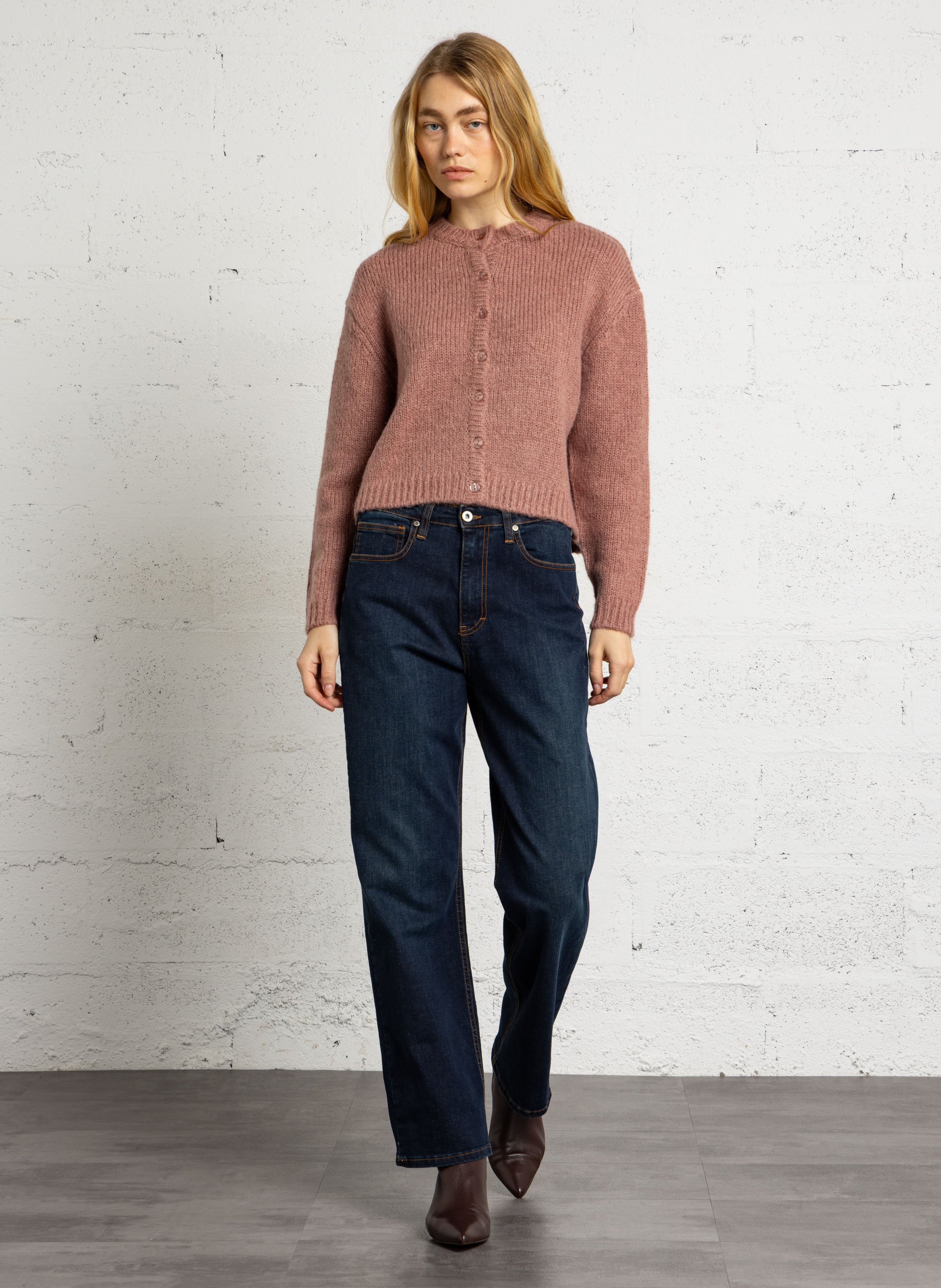 Spitze Lederstiefeletten ANTHOLOGY PARIS Braun