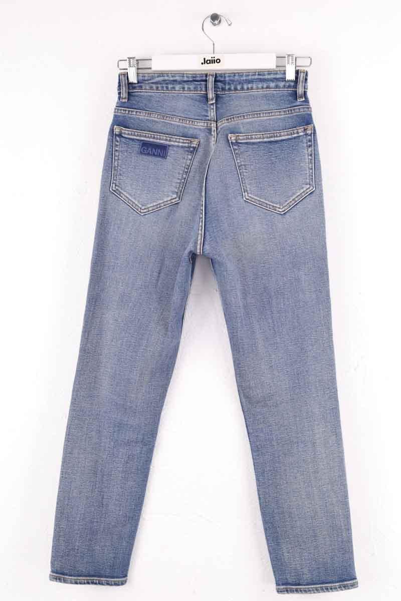 Straight jeans GANNI - Seconde Main Blue