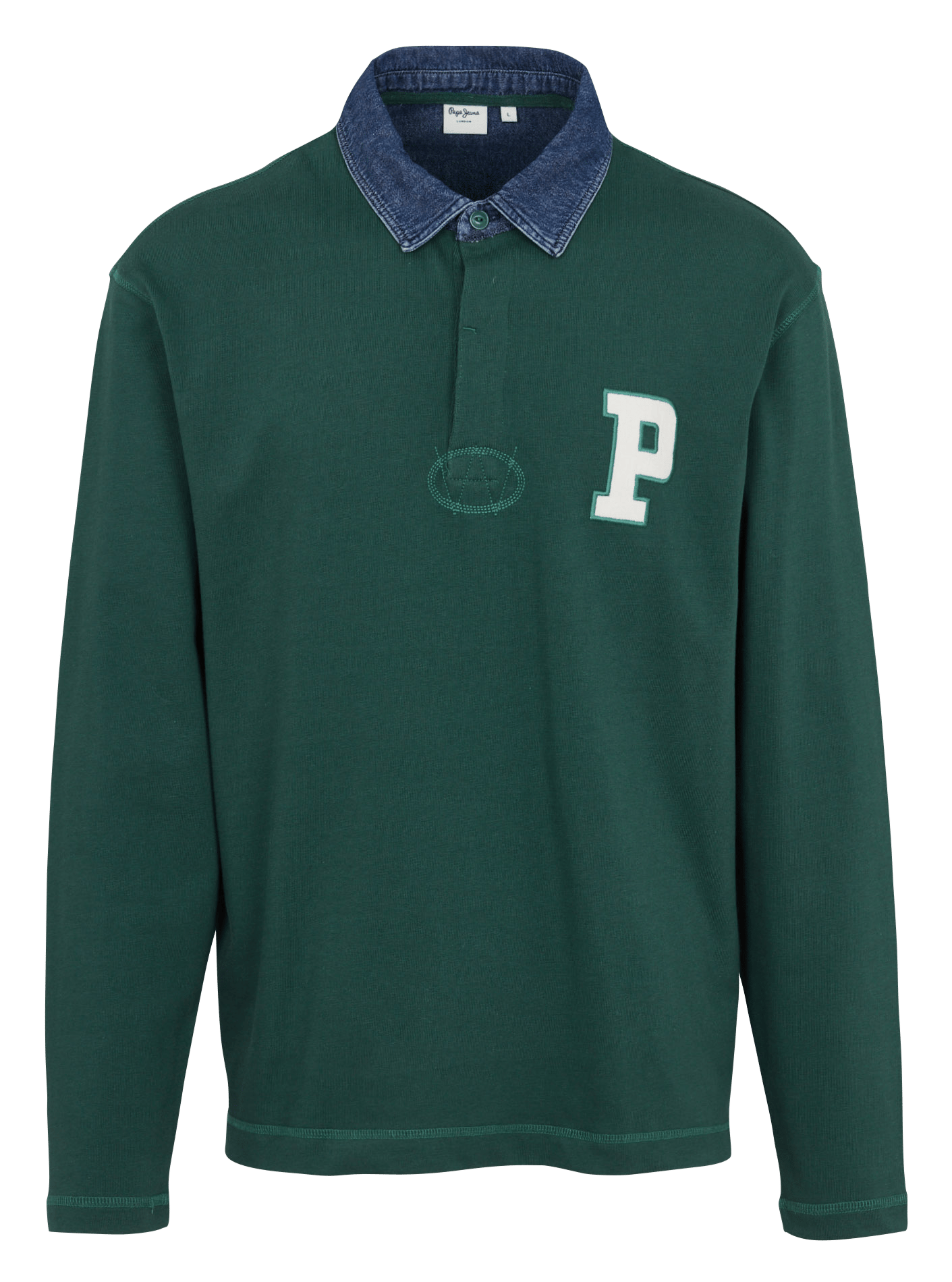 Rechte katoenen polo PEPE JEANS Groen