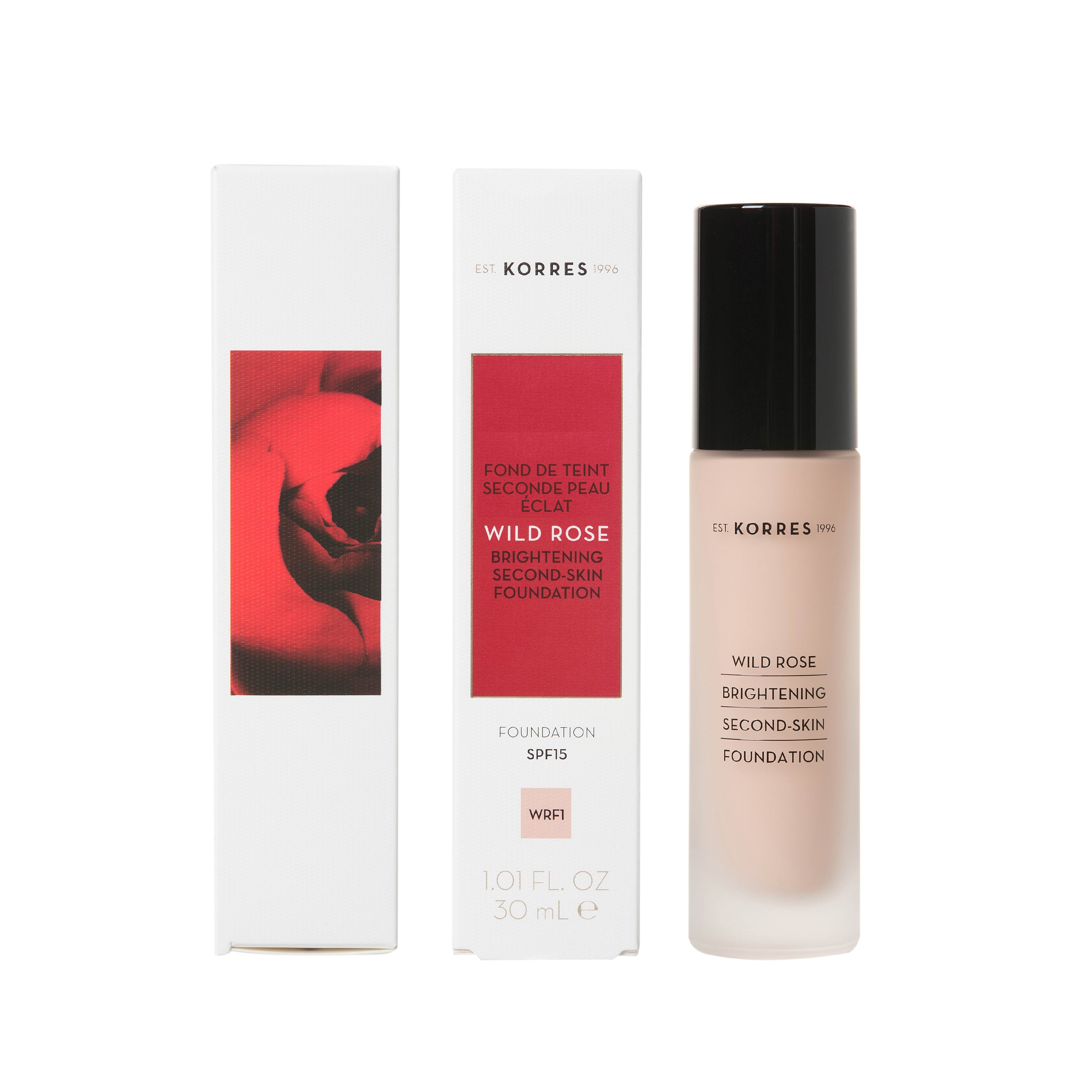 Wild Rose brightening second-skin foundation KORRES Wrf1