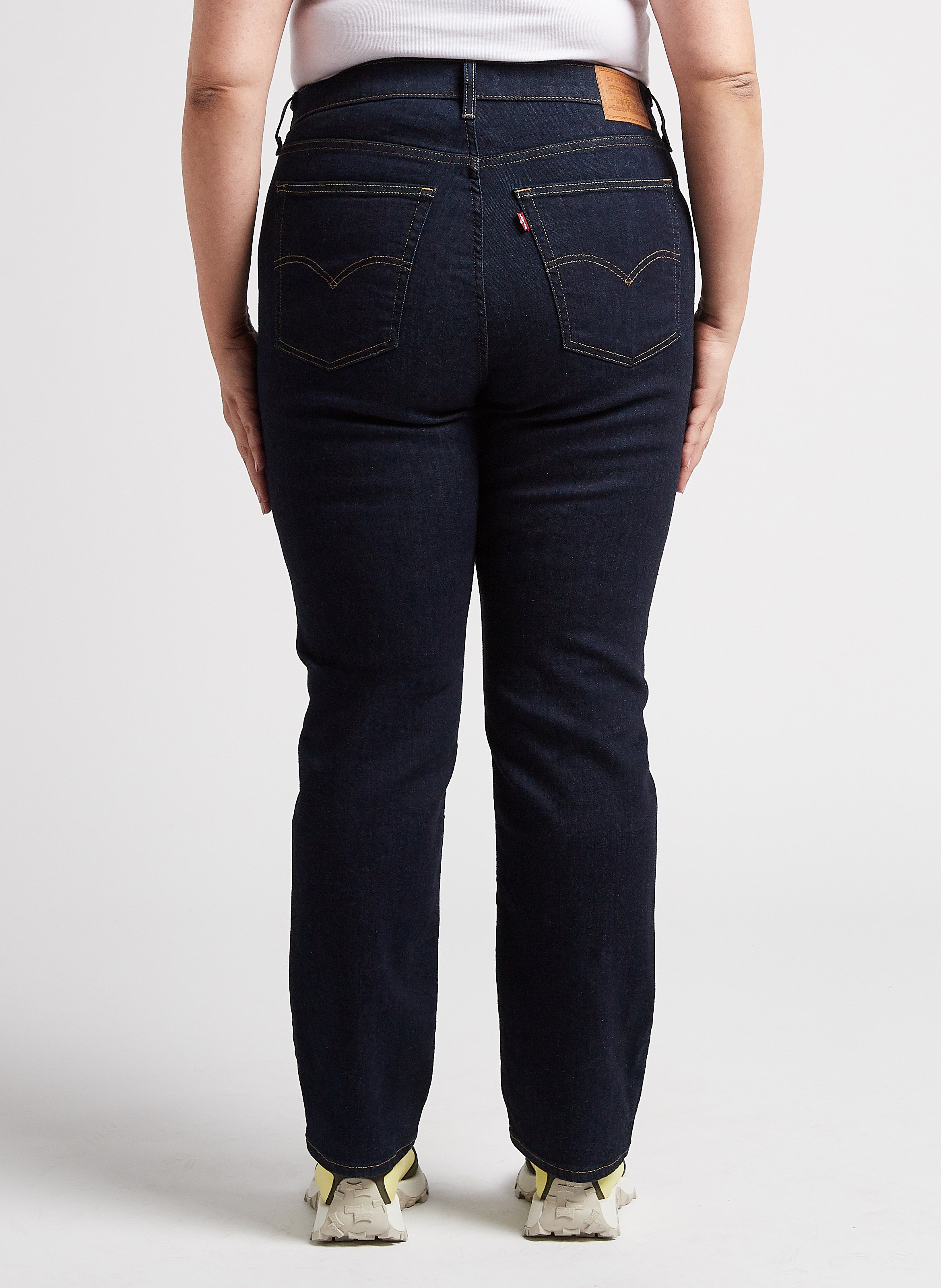 Straight Cut Jeans aus Stretch-Baumwolle LEVI'S Schwarz