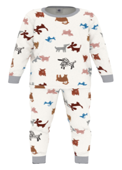 Pyjama explorateur en coton enfant MARSHMALLOW/MULTICO