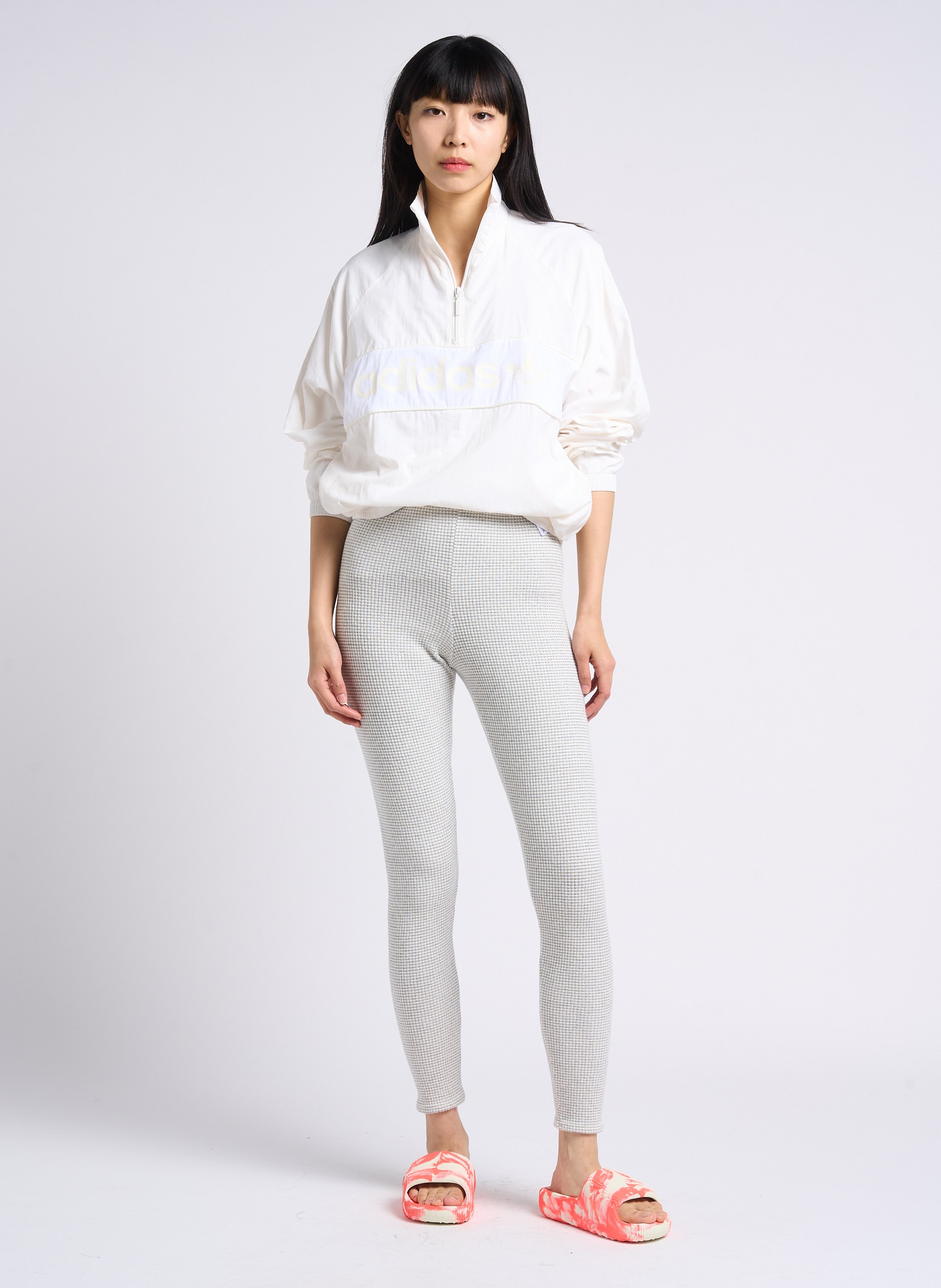 Loose-fit high-neck sweatshirt ADIDAS White