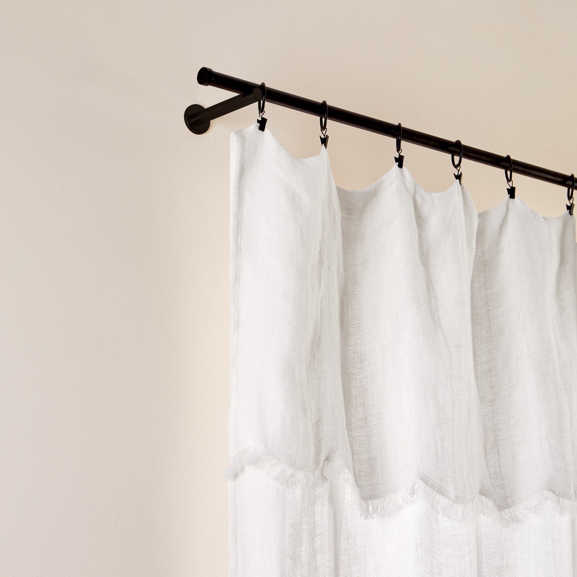 Net curtain panel MADURA White