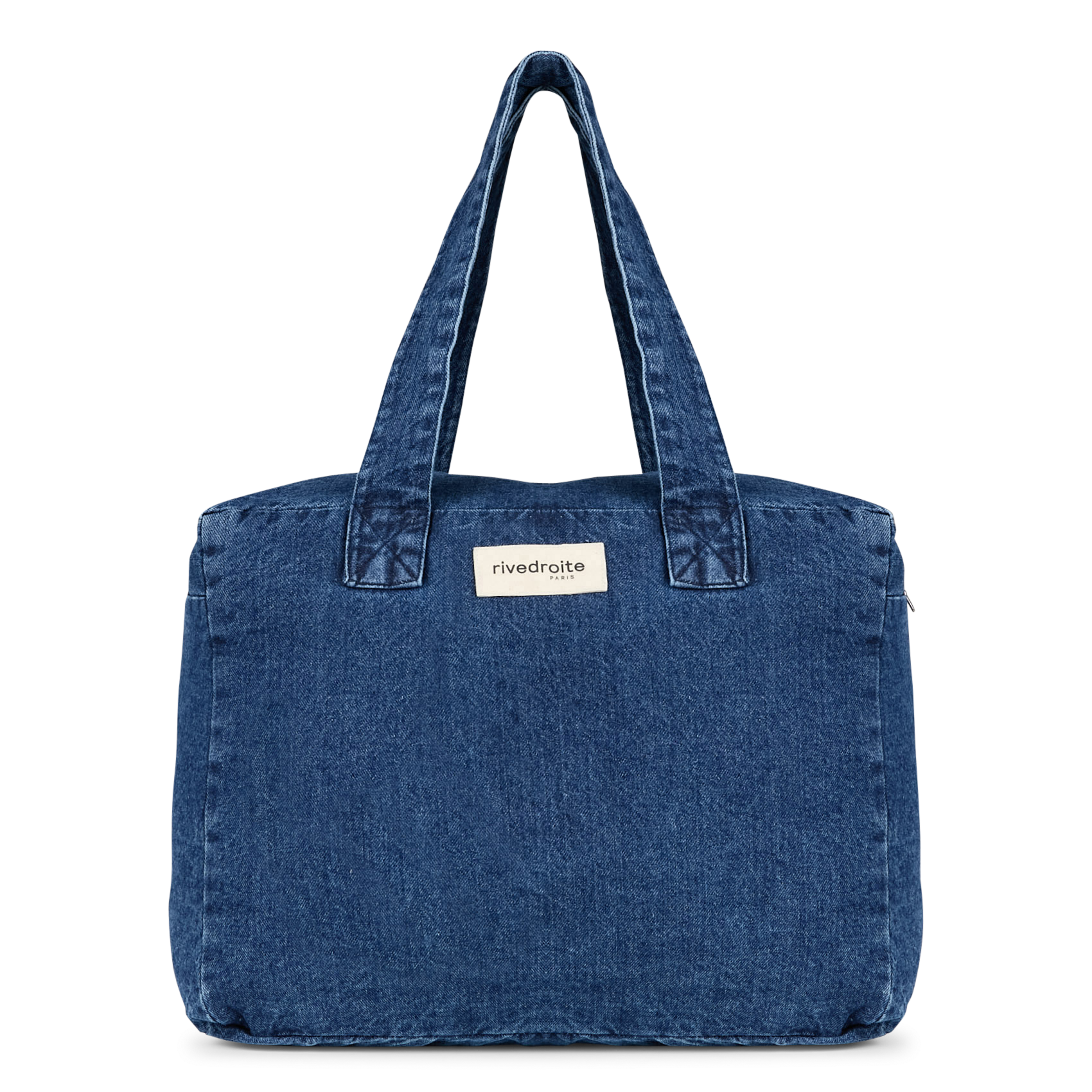 Cotton denim weekend bag RIVEDROITE PARIS Blue