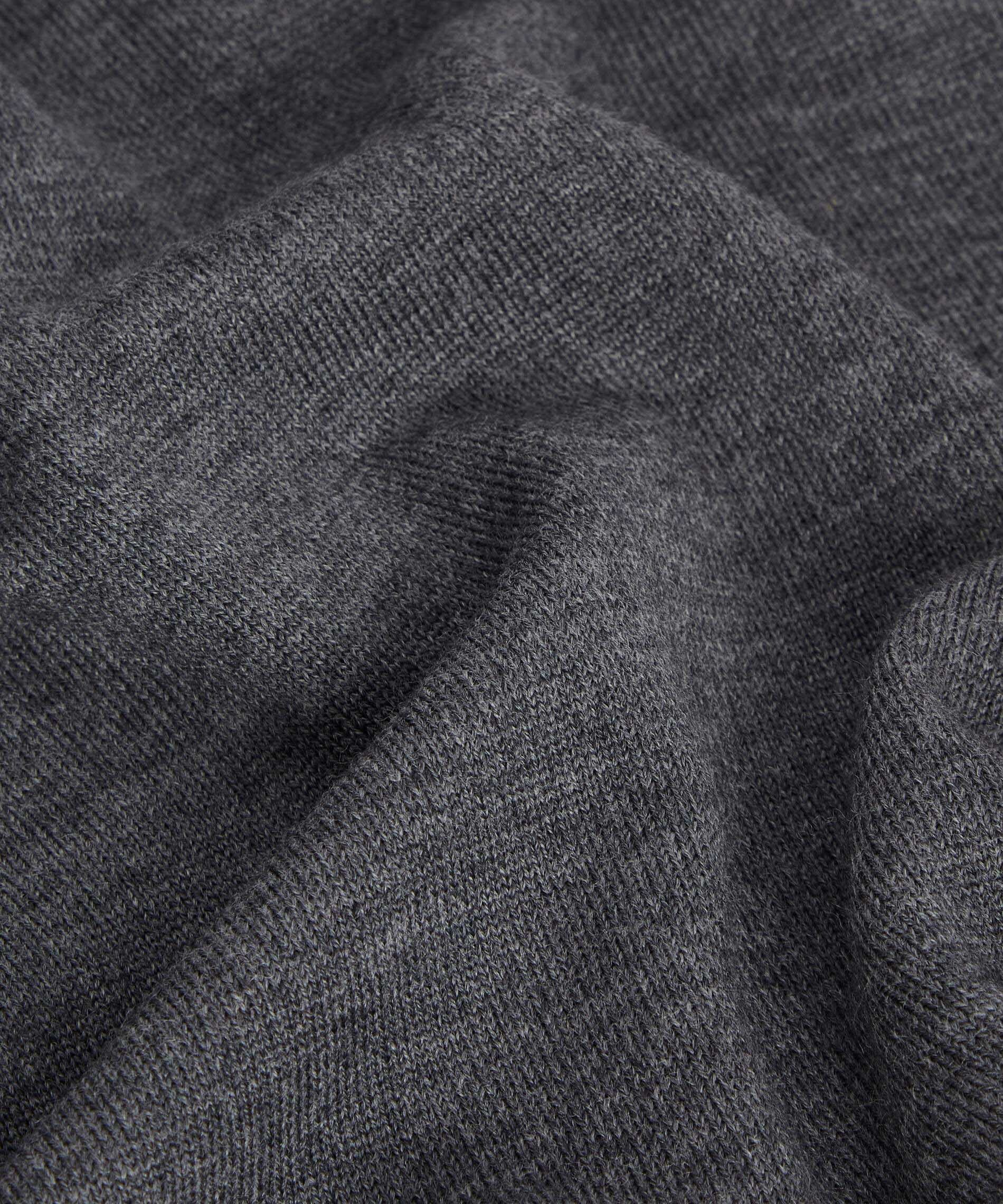 Pull col v en laine mérinos RODIER Gris