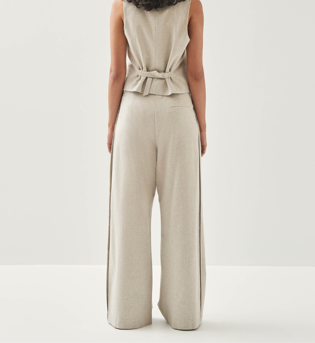 Pantalon en coton ALOHAS Blanc