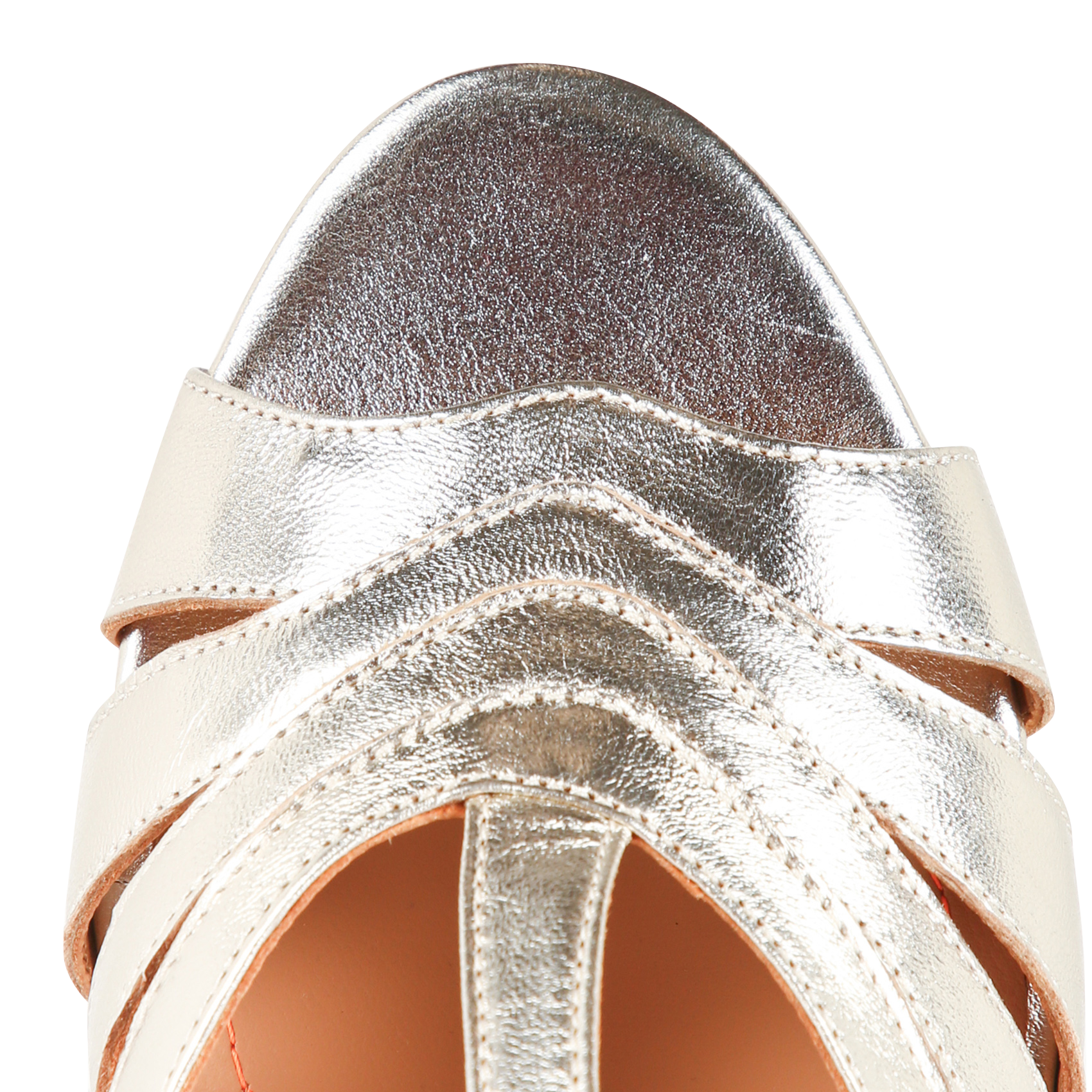 Sandales hautes en cuir JB MARTIN Doré